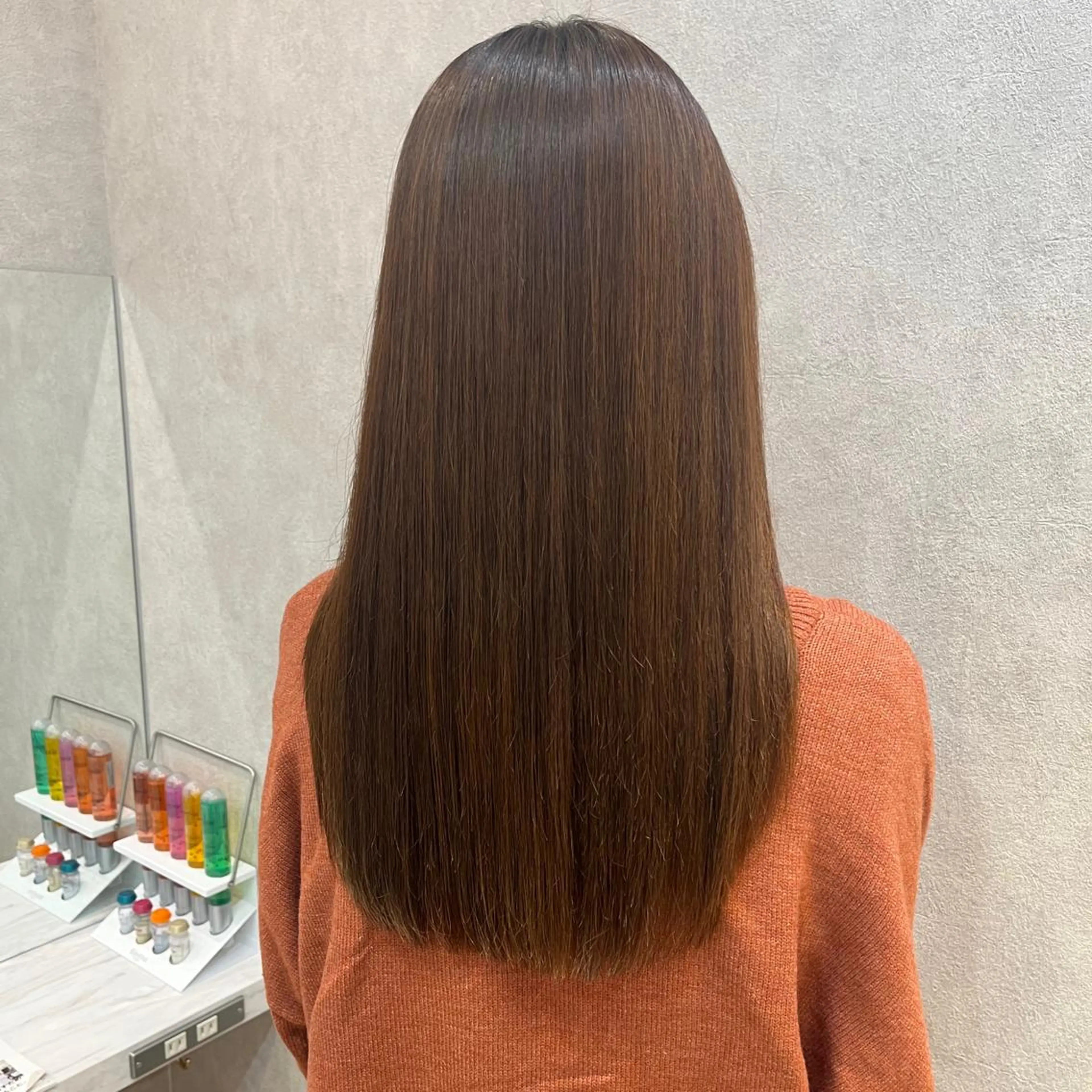 ロング カット ヘアカラー 縮毛矯正 トリートメント enn to yuu所属・KURENA ♡sexy女子製造機のヘアスタイル