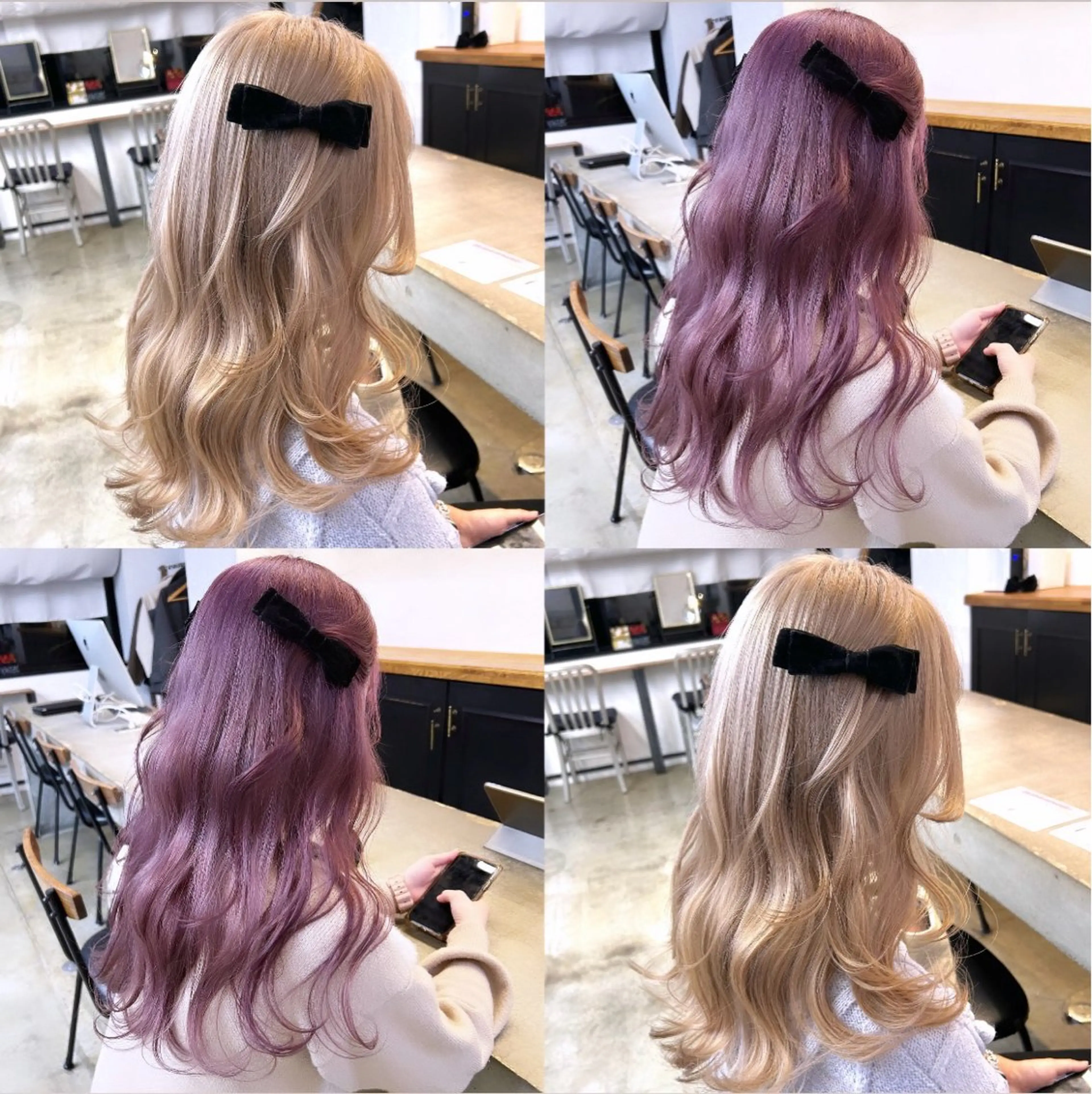 ⌇💜暖色以外も得意です💜⌇【ダブルカラー】ブリーチ+カラー+2stepトリートメントの写真