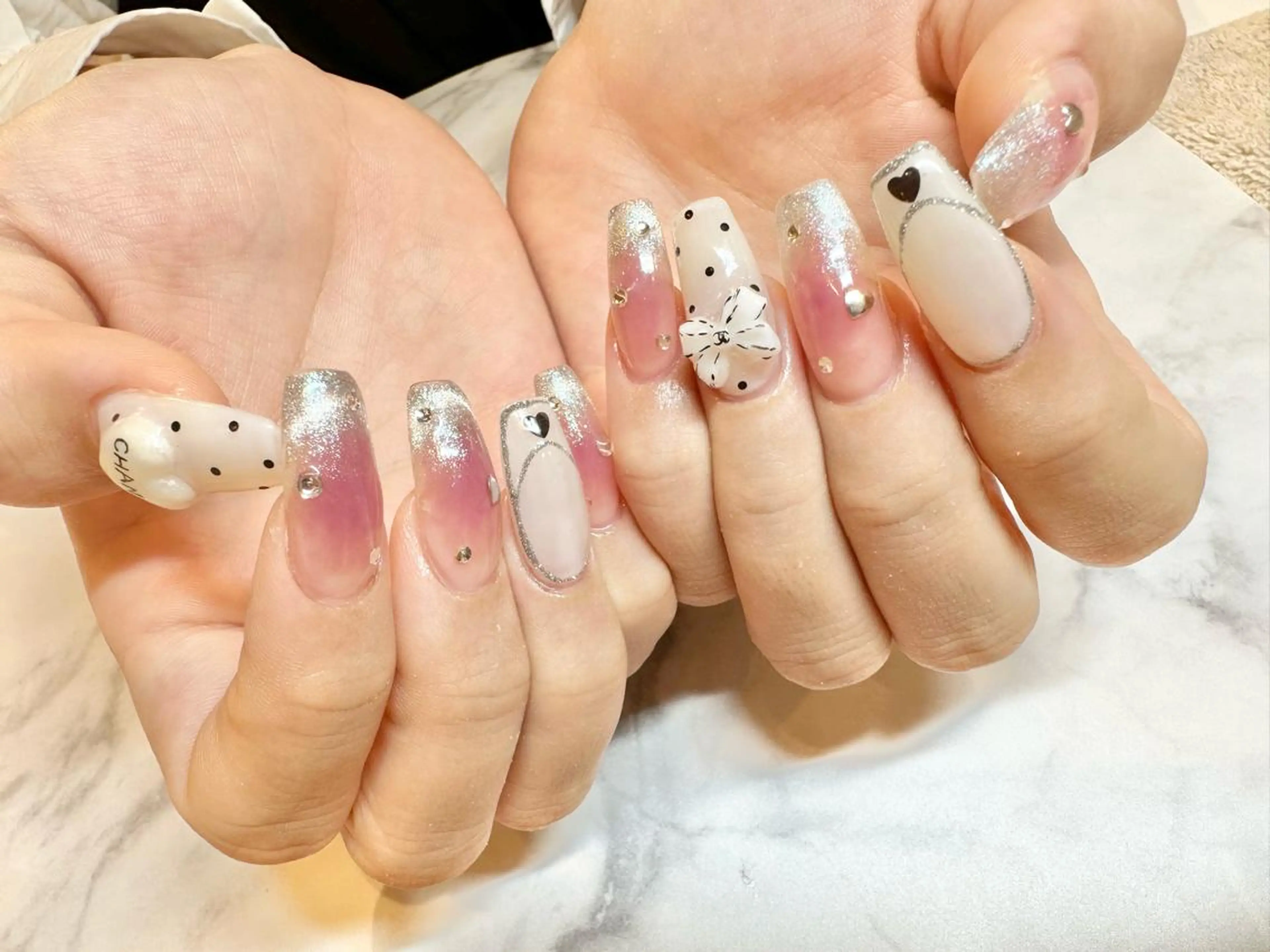 ネイル ロングネイル メンズネイル スカルプネイル スクエアネイル Bianca名駅 🪼店長sagawaのネイルデザイン