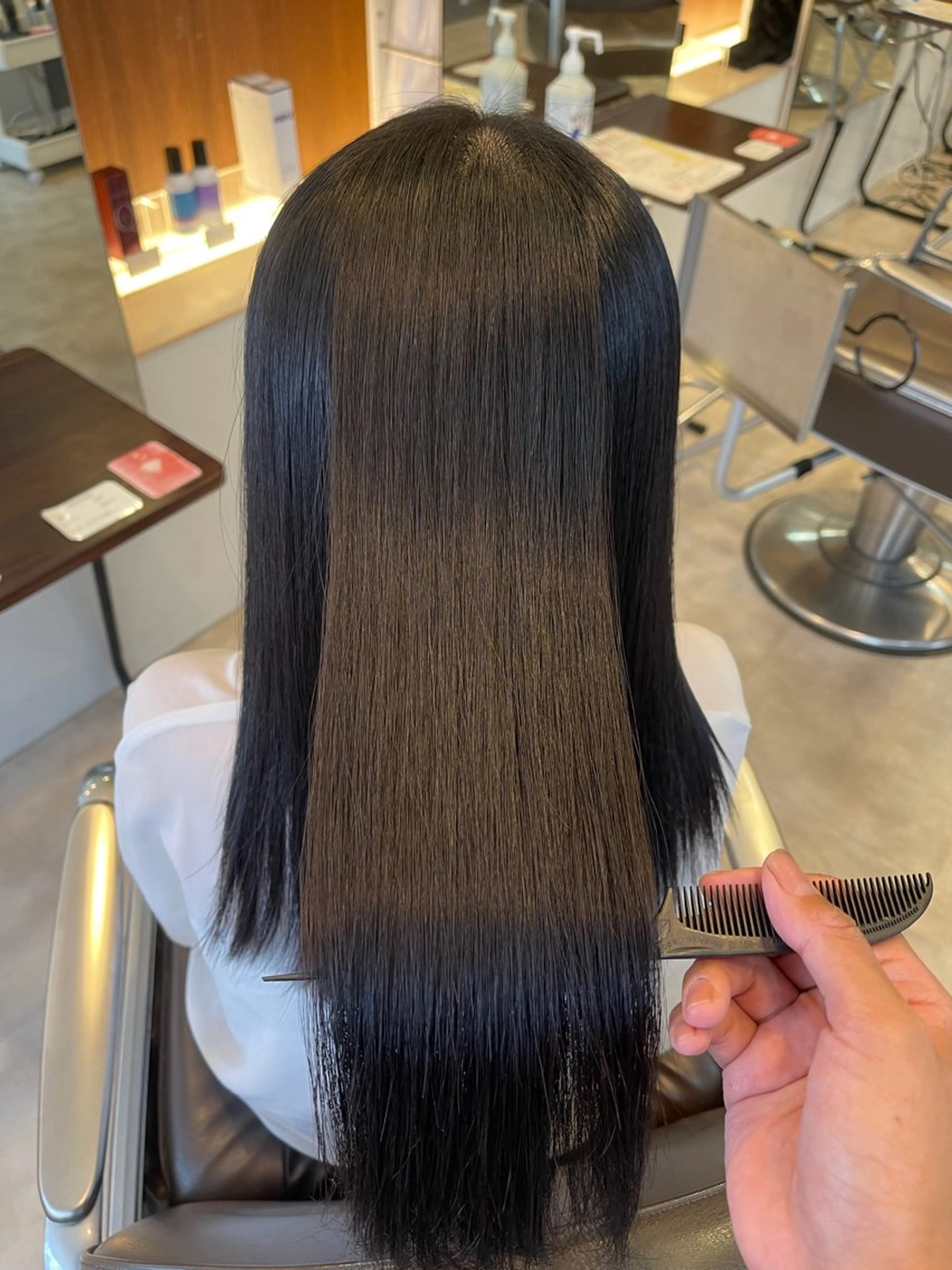 ロング 縮毛矯正 LABO.所属・門屋 和香那のヘアスタイル