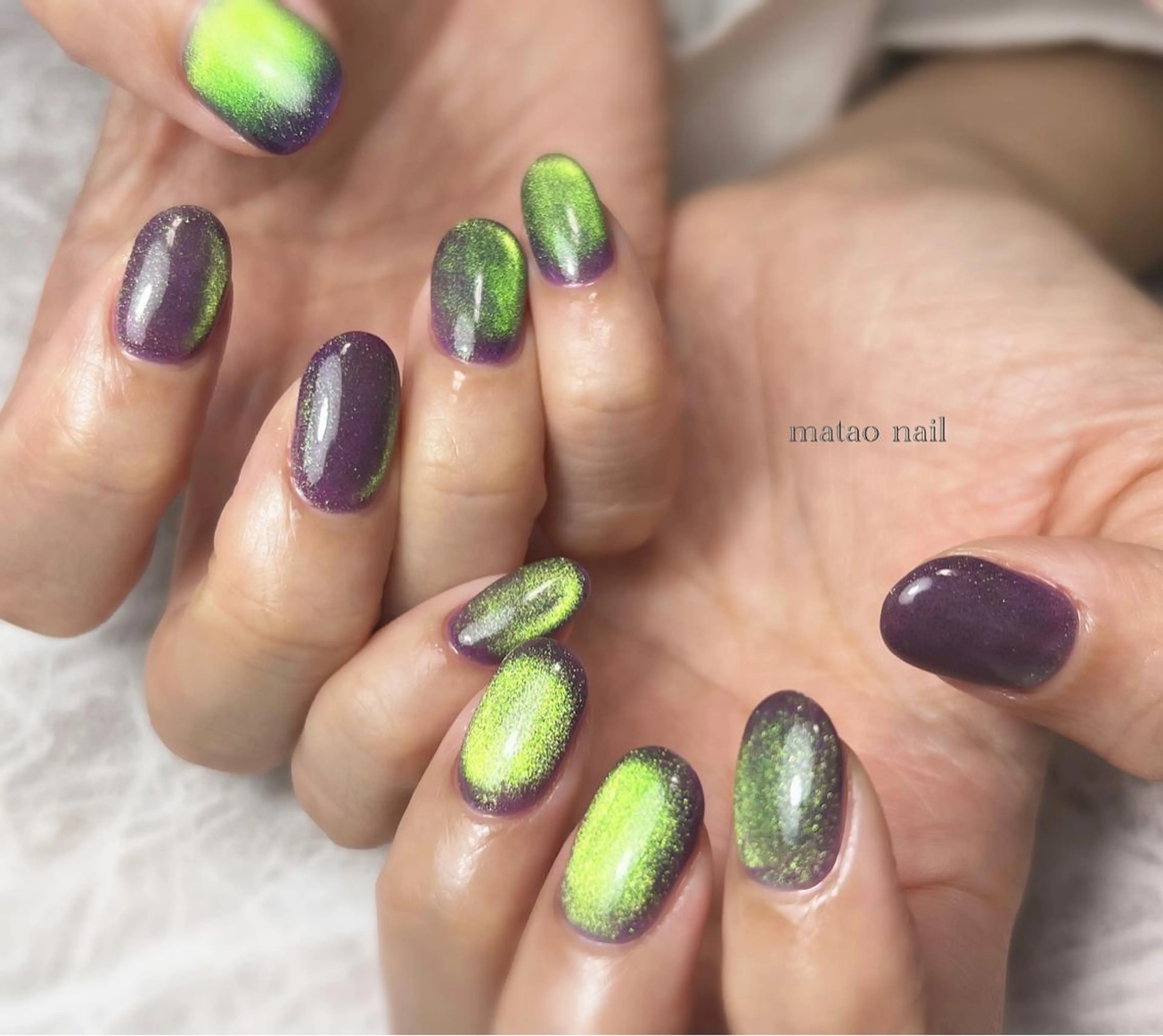 ネイル マグネットネイル ハンドネイル フットネイル matao nailのネイルデザイン