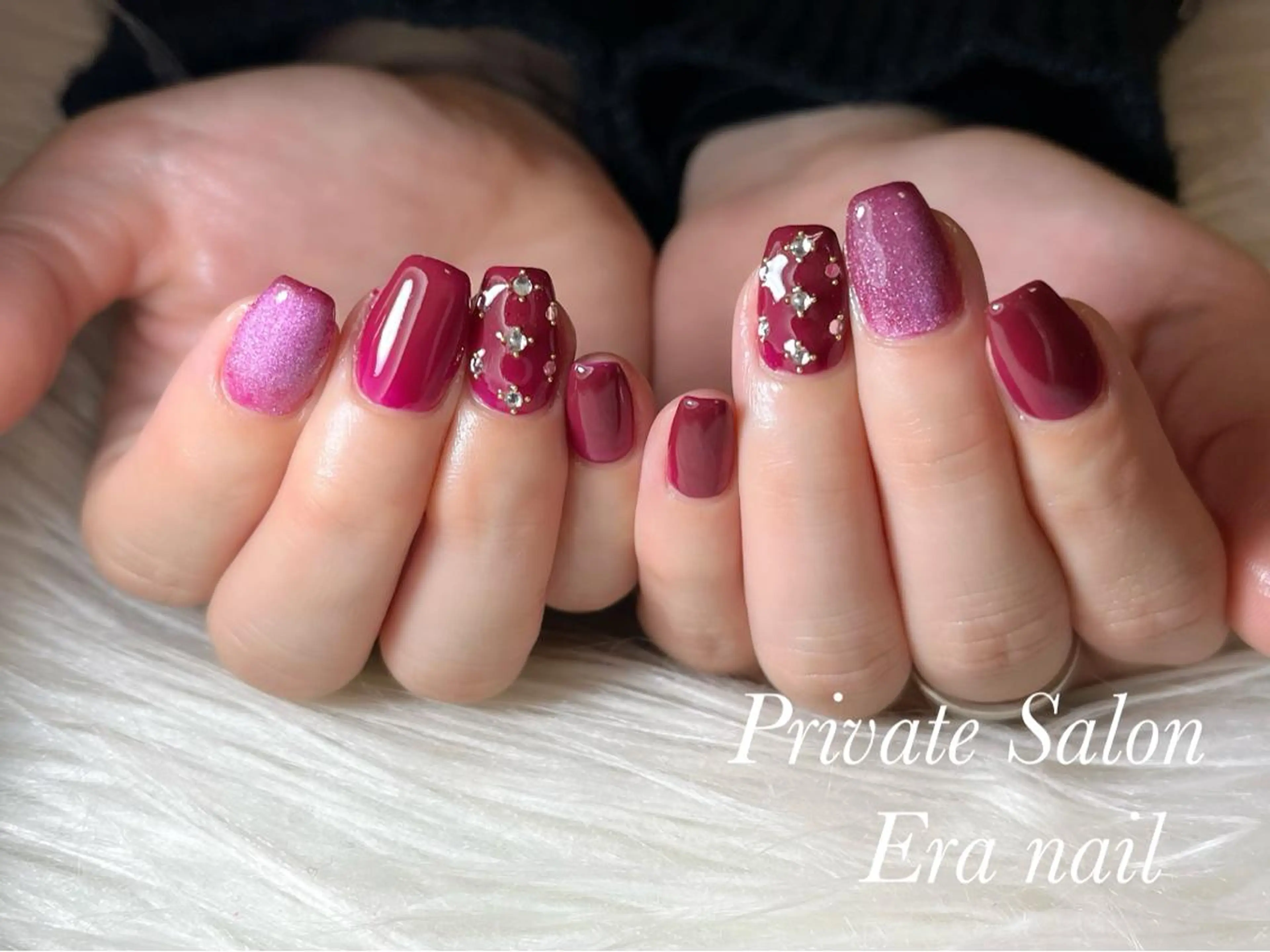ネイル マグネットネイル シンプルネイル Era nailのネイルデザイン