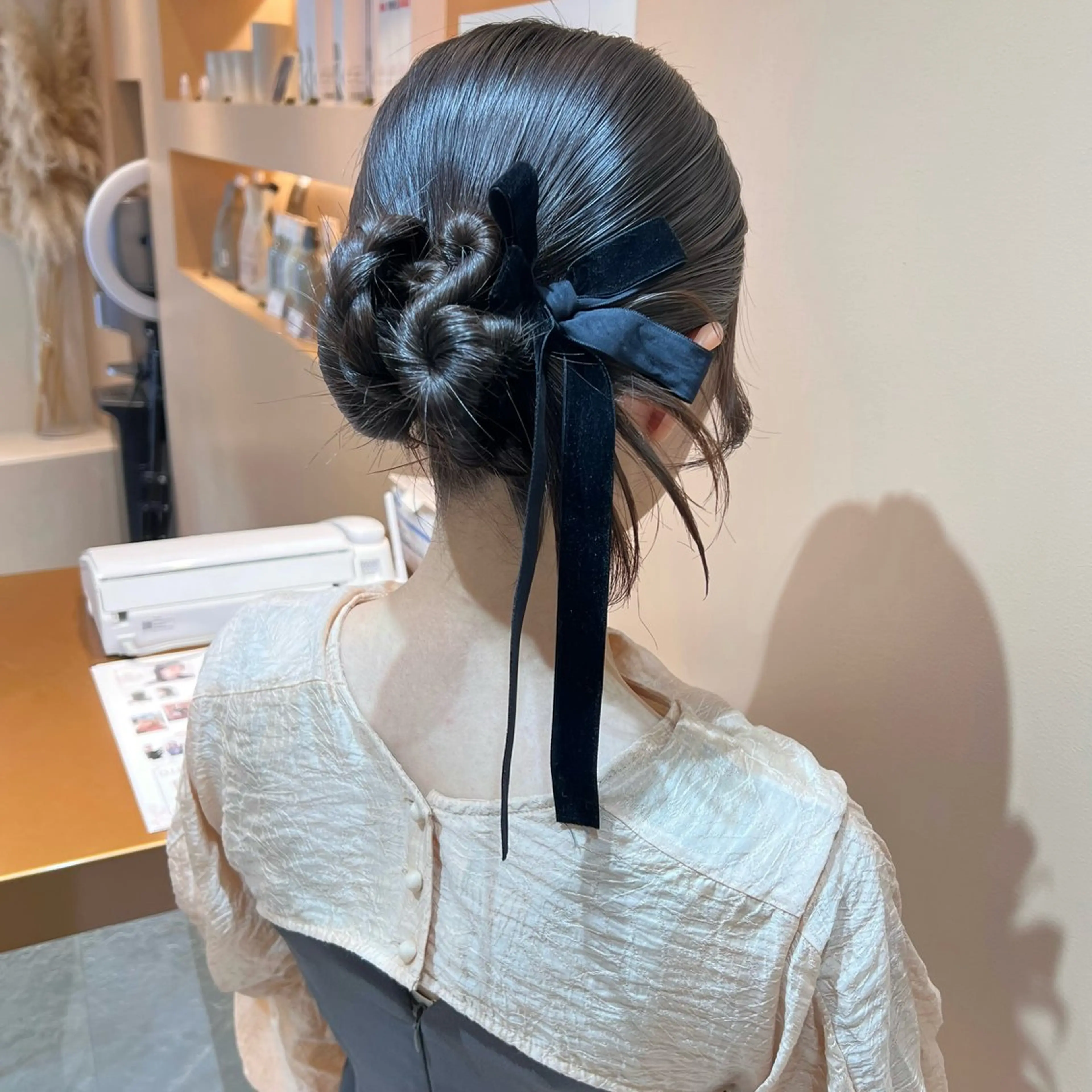 セミロング ヘアアレンジ ヘアセット ✨カチモリ✨レイヤー 韓国ヘア🇰🇷ゆいのヘアスタイル