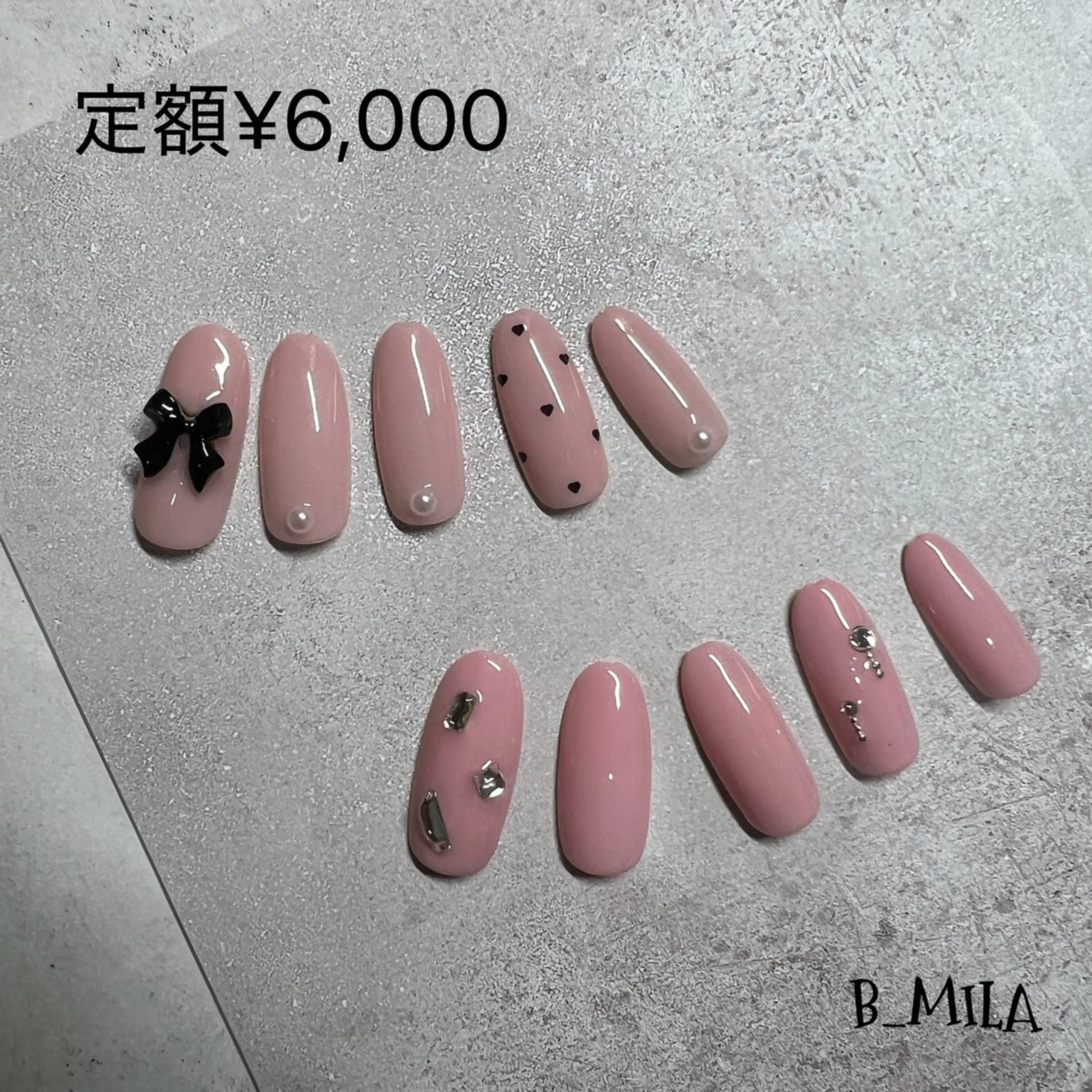 ミディアム ハンドネイル B_Mila 水戸   萬城のネイルデザイン