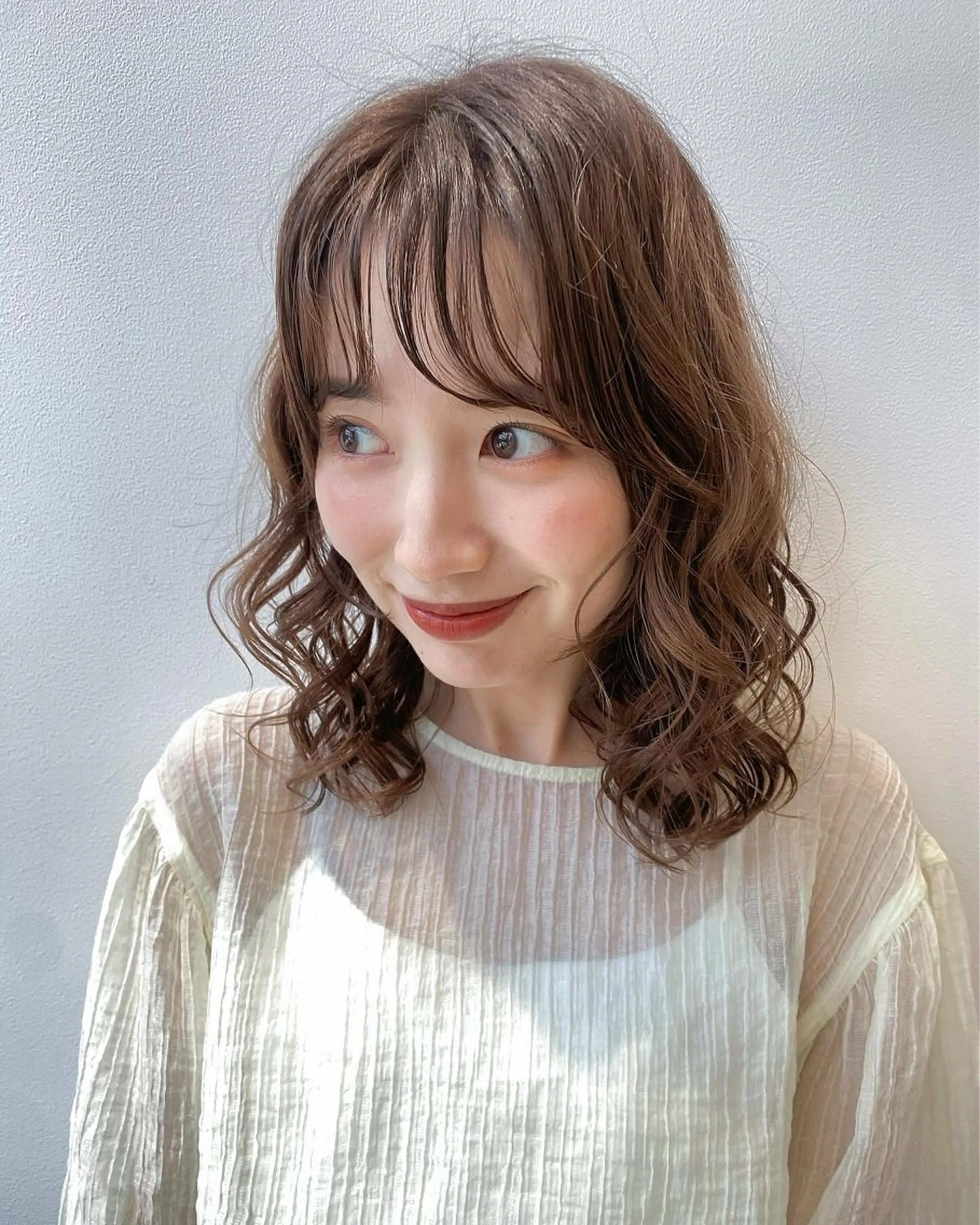 ミディアム パーマ パーマ Aya/ボブパーマ/ /表参道のヘアスタイル