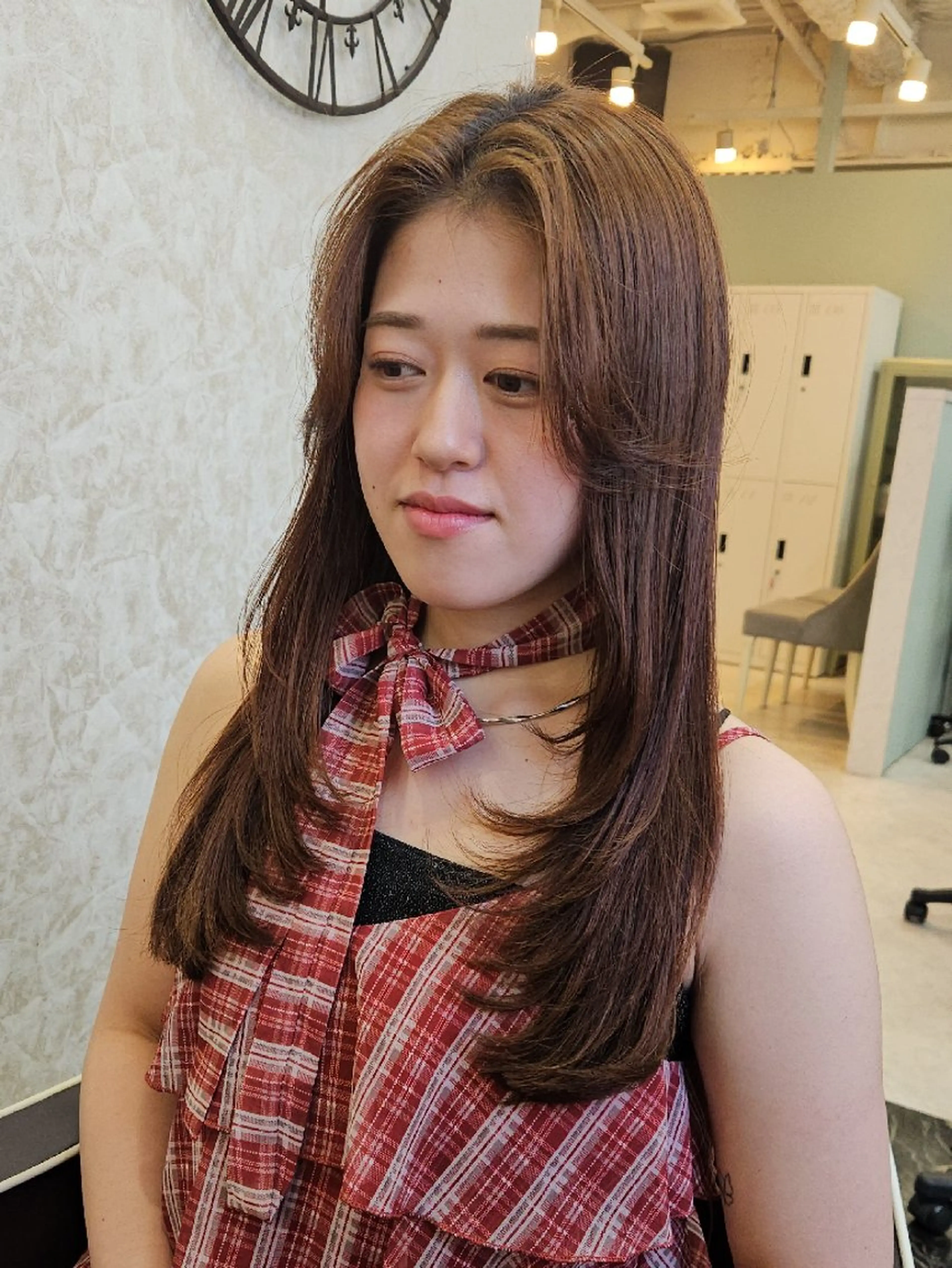 ロング 韓国風ヘア レイヤーカット カット トリートメント ミク🇰🇷 /Agu hairのヘアスタイル