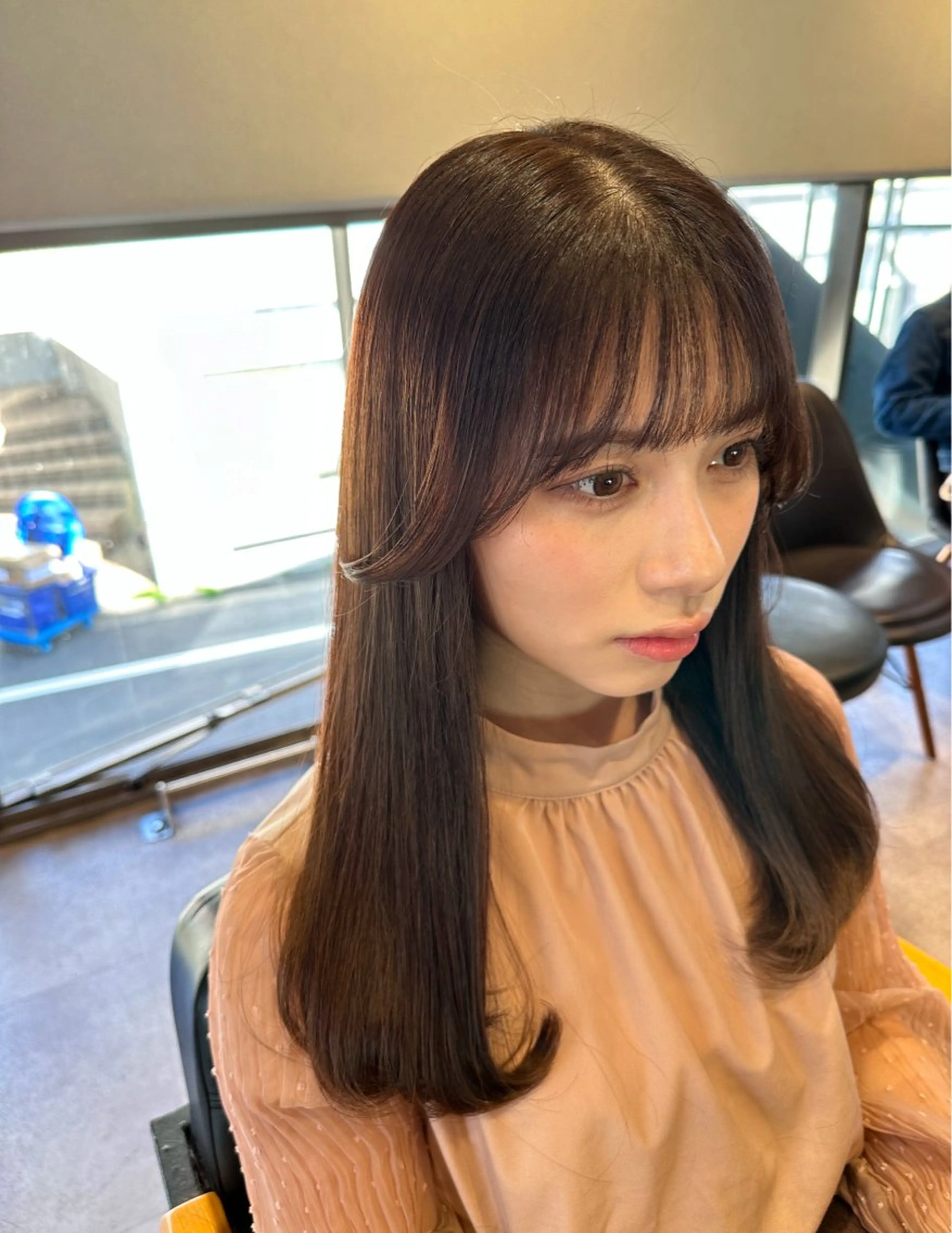 セミロング カラー カット ヘアカラー 韓国風/オシャレ /縮毛矯正/滝口琴未のヘアスタイル
