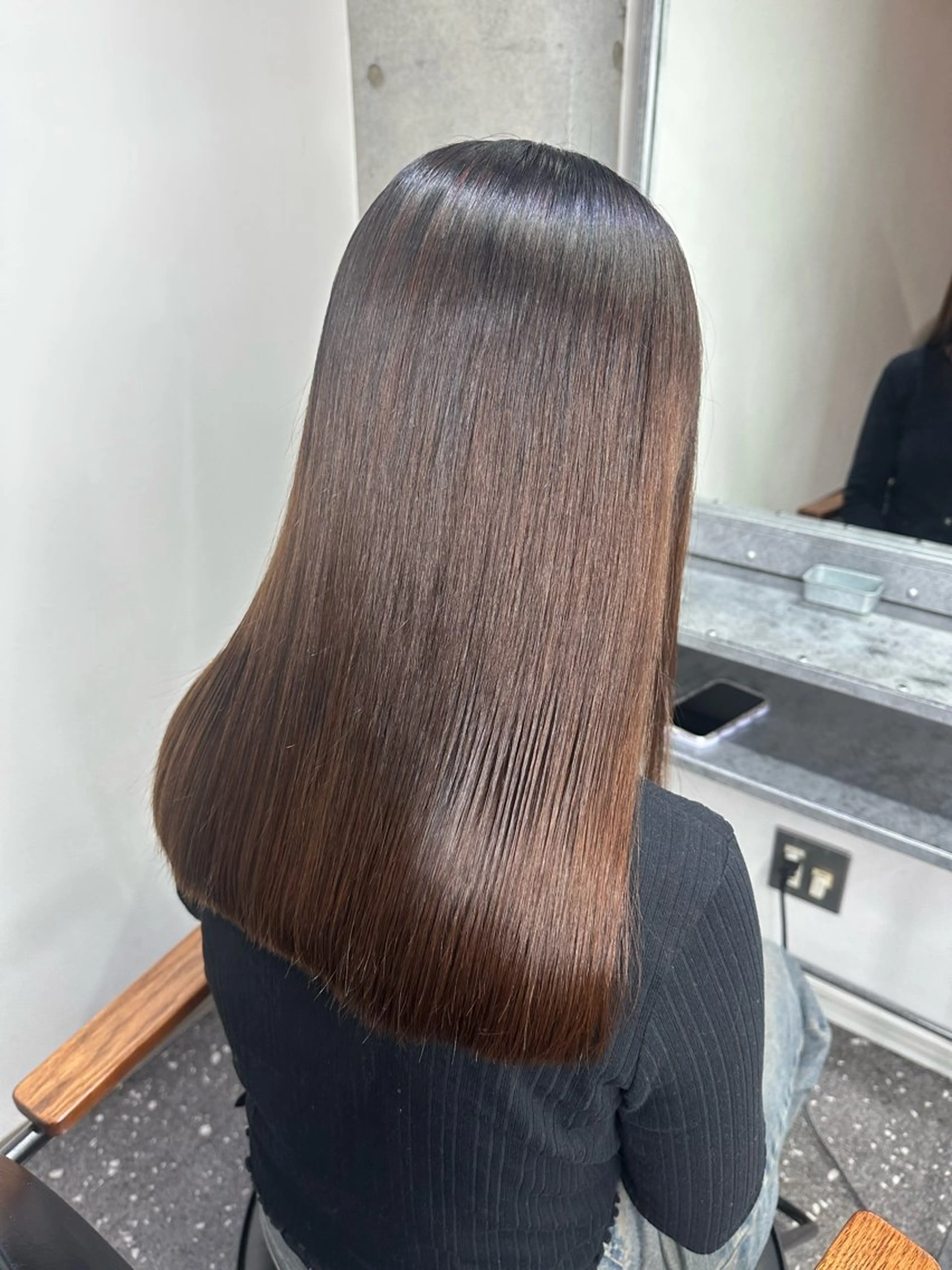 ロング パーマ カット 縮毛矯正 トリートメント 髪質改善⭐️縮毛矯正 吉祥寺⭐️Rinaのヘアスタイル