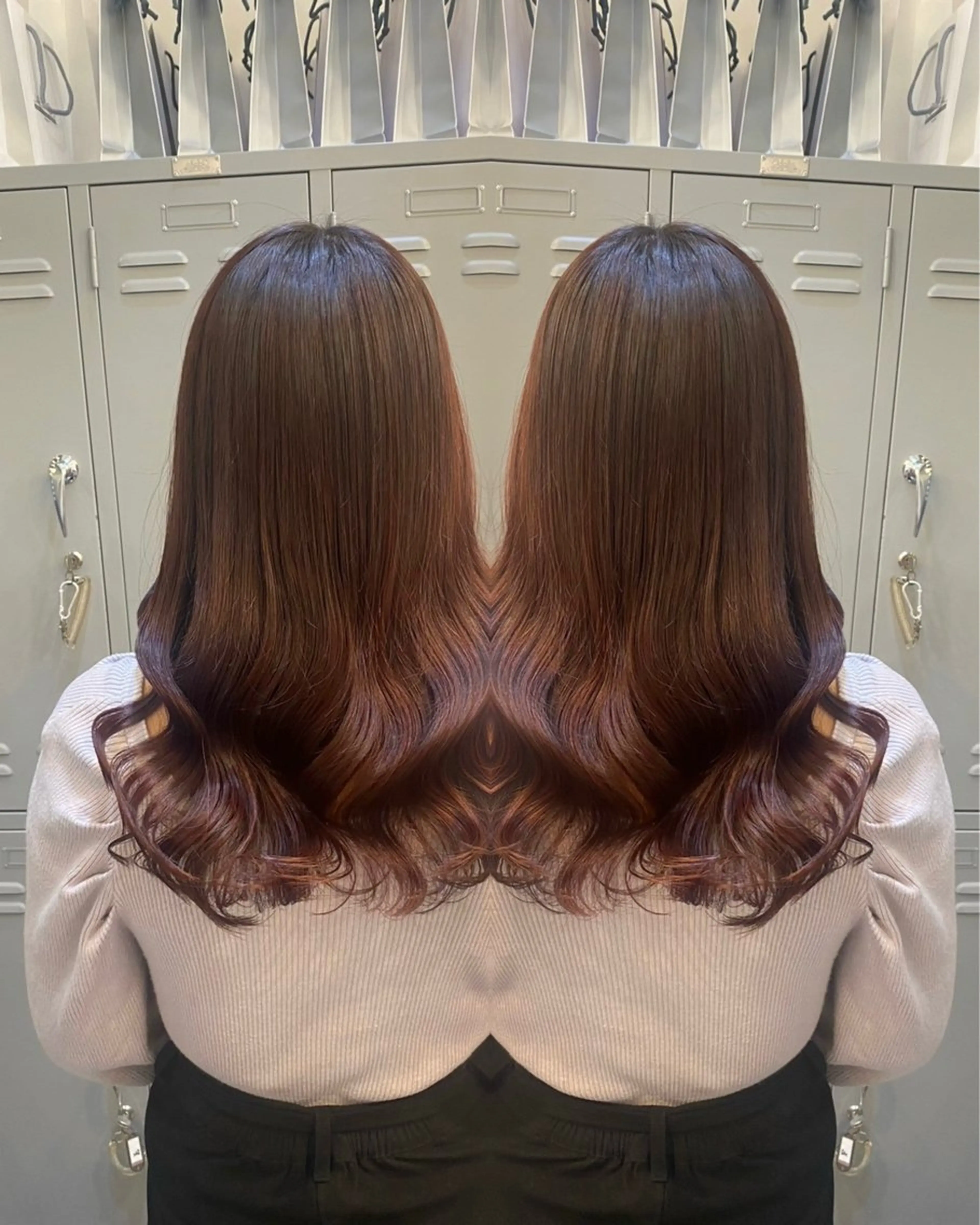 ロング カラー カット ヘアカラー トリートメント 🦋縮毛× 髪質改善🦋リョウヤのヘアスタイル
