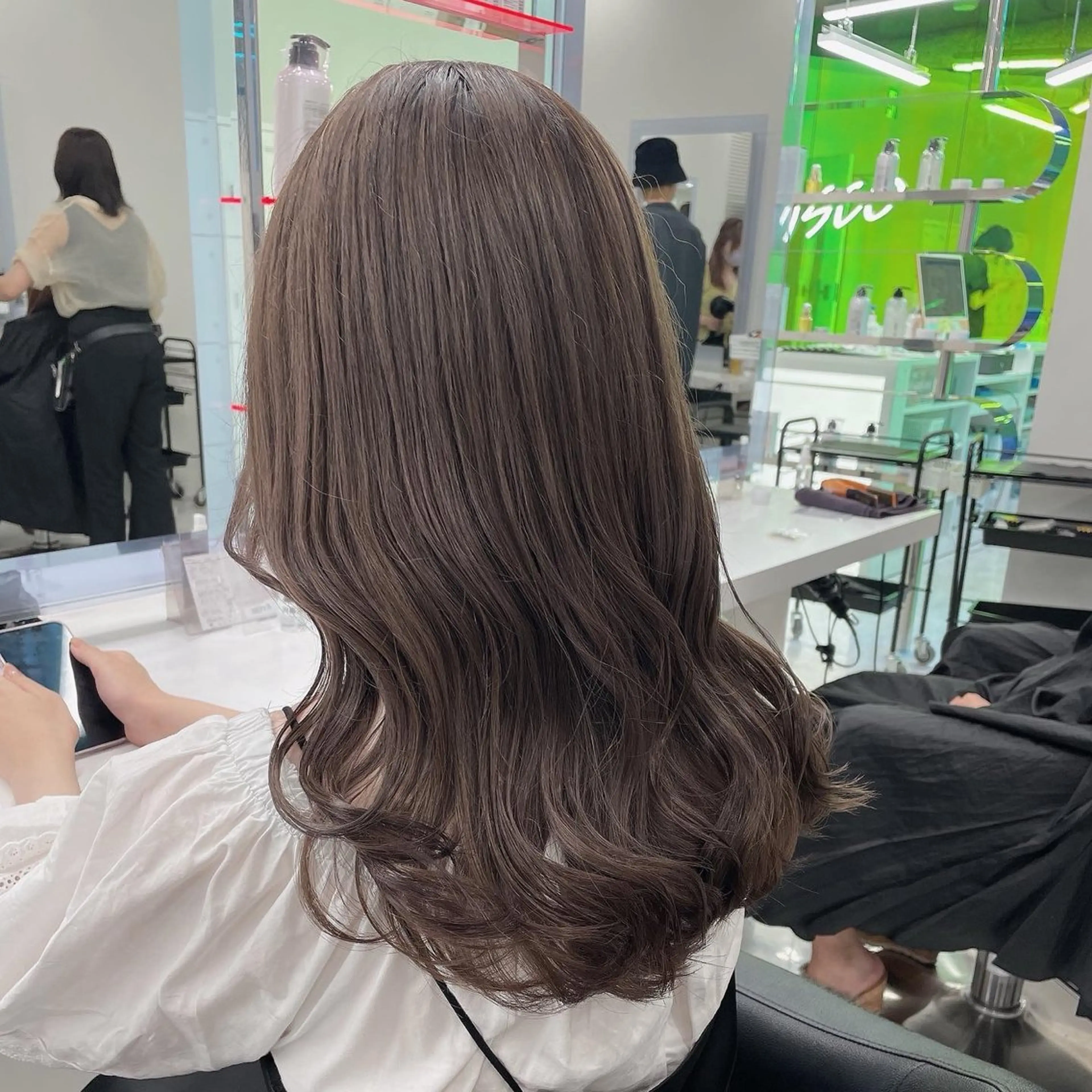 ロング カラー パーマ ヘアアレンジ メンズ ヘアカラー トリートメント ♡ 𝐑𝐈𝐎♡のヘアスタイル