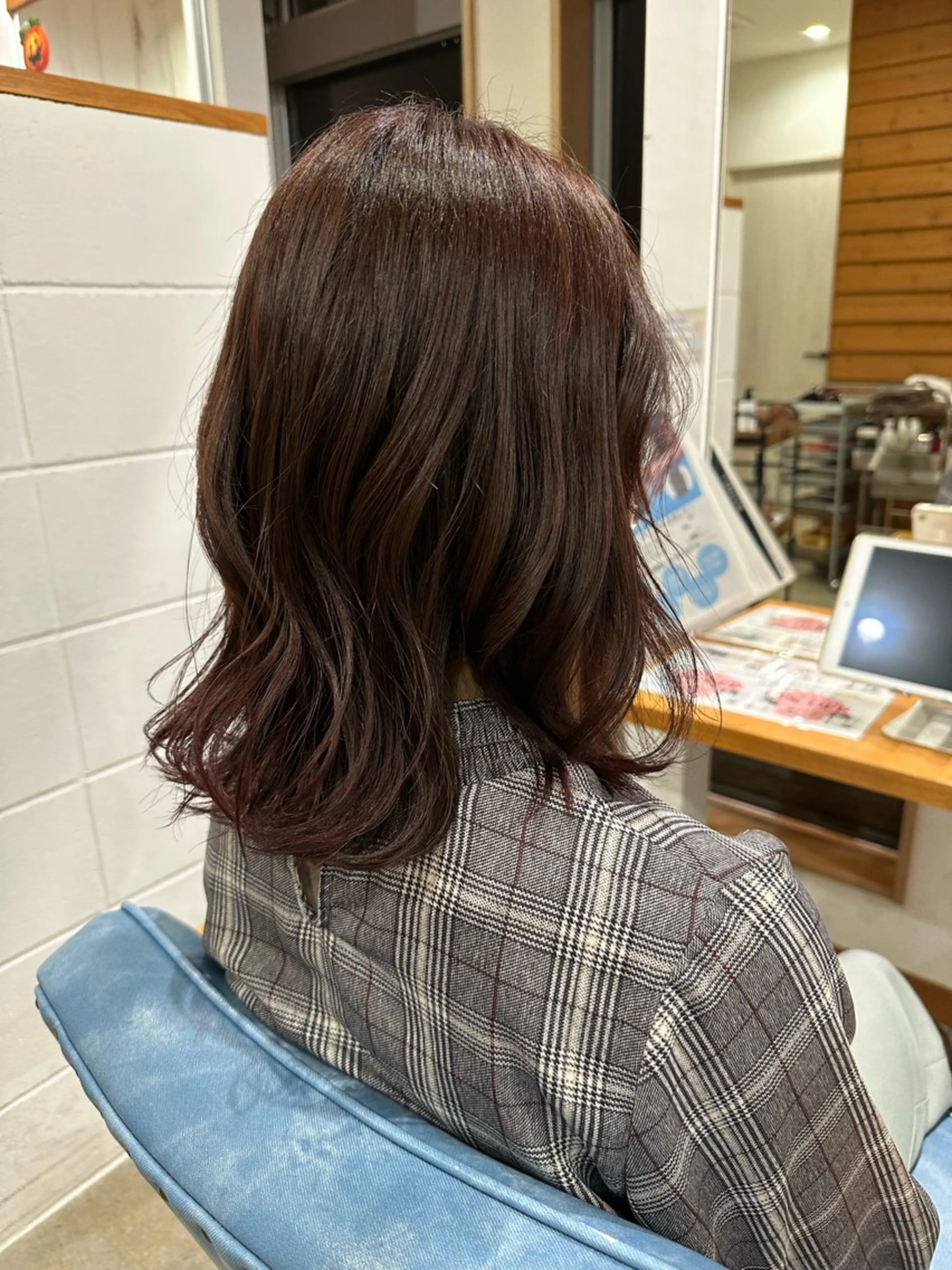 カラー ブラウンカラー ピンクカラー 生島 あかり🫧のヘアスタイル