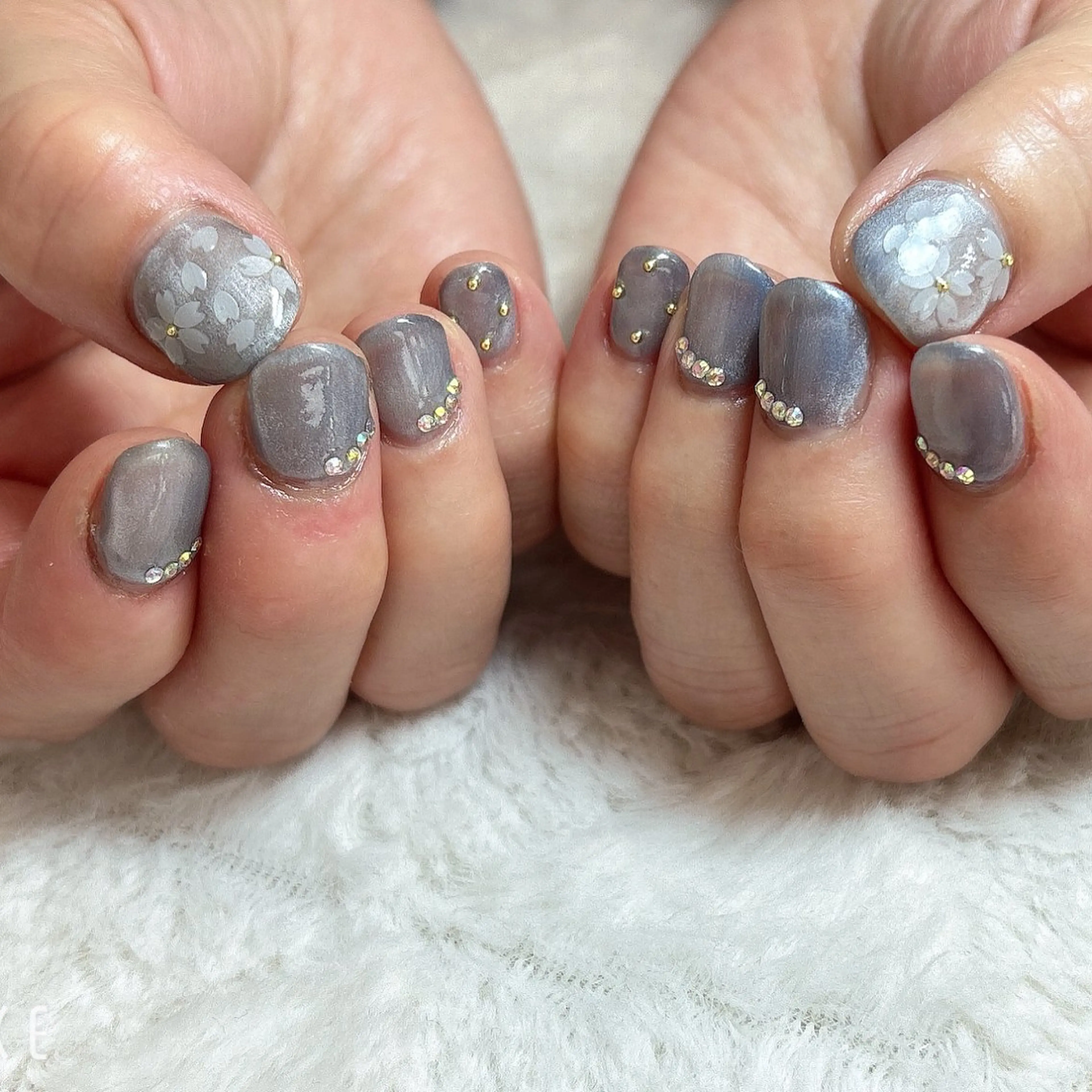 ネイル 桜ネイル ワンカラーネイル nail salon はるりのネイルデザイン