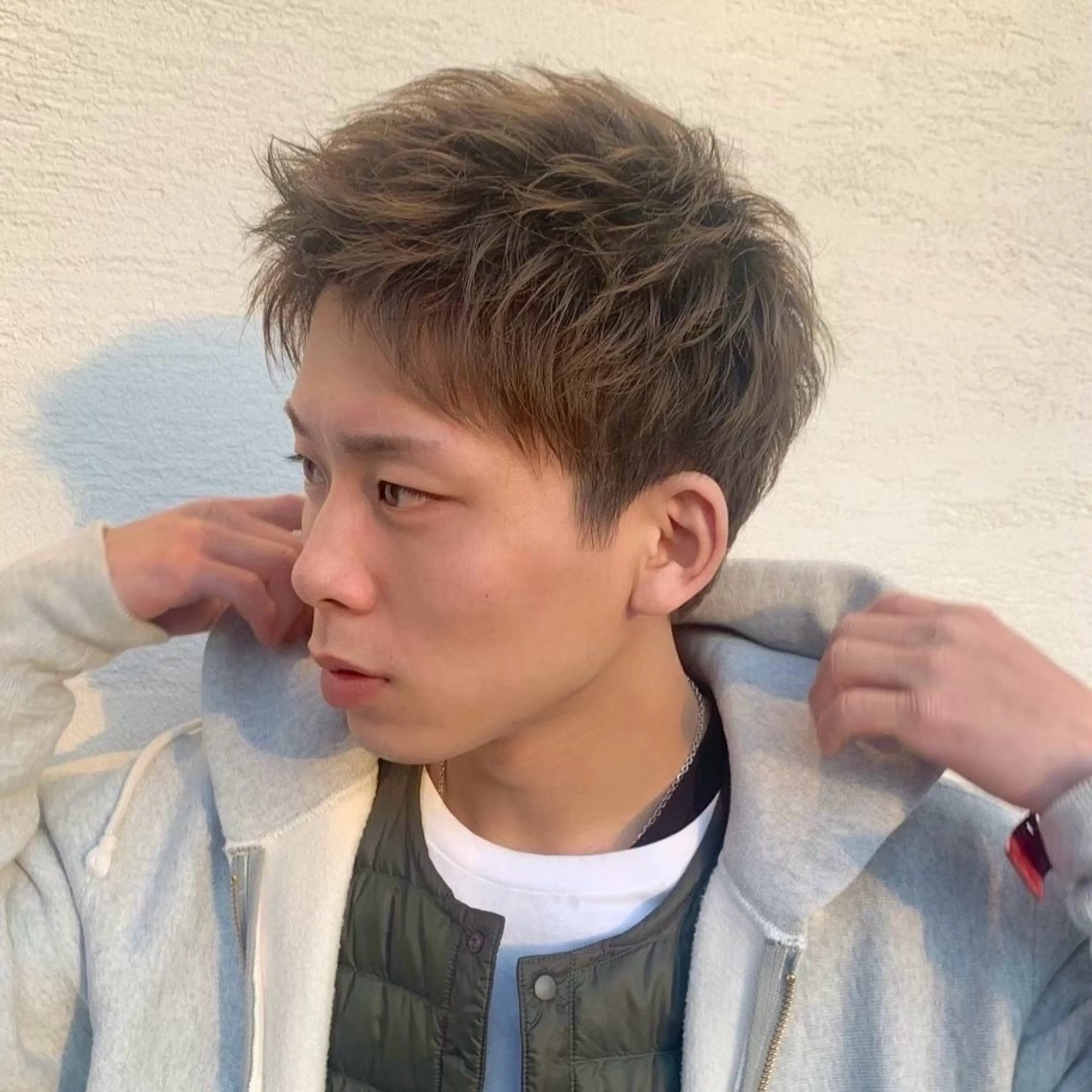 ショート メンズ 夏向/ハイトーン /パーマのヘアスタイル