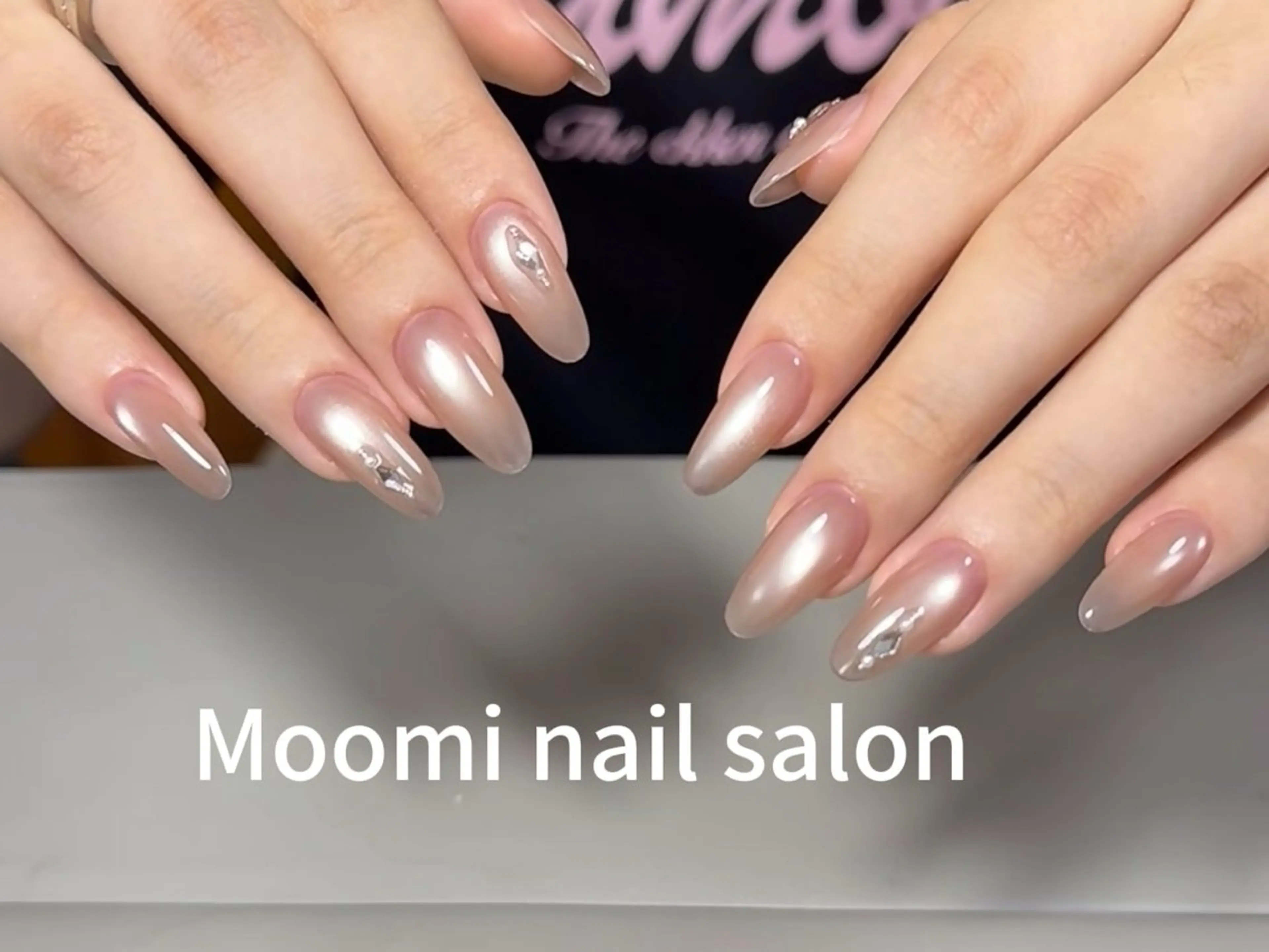 ロング ハンドネイル Moomi あずりのネイルデザイン