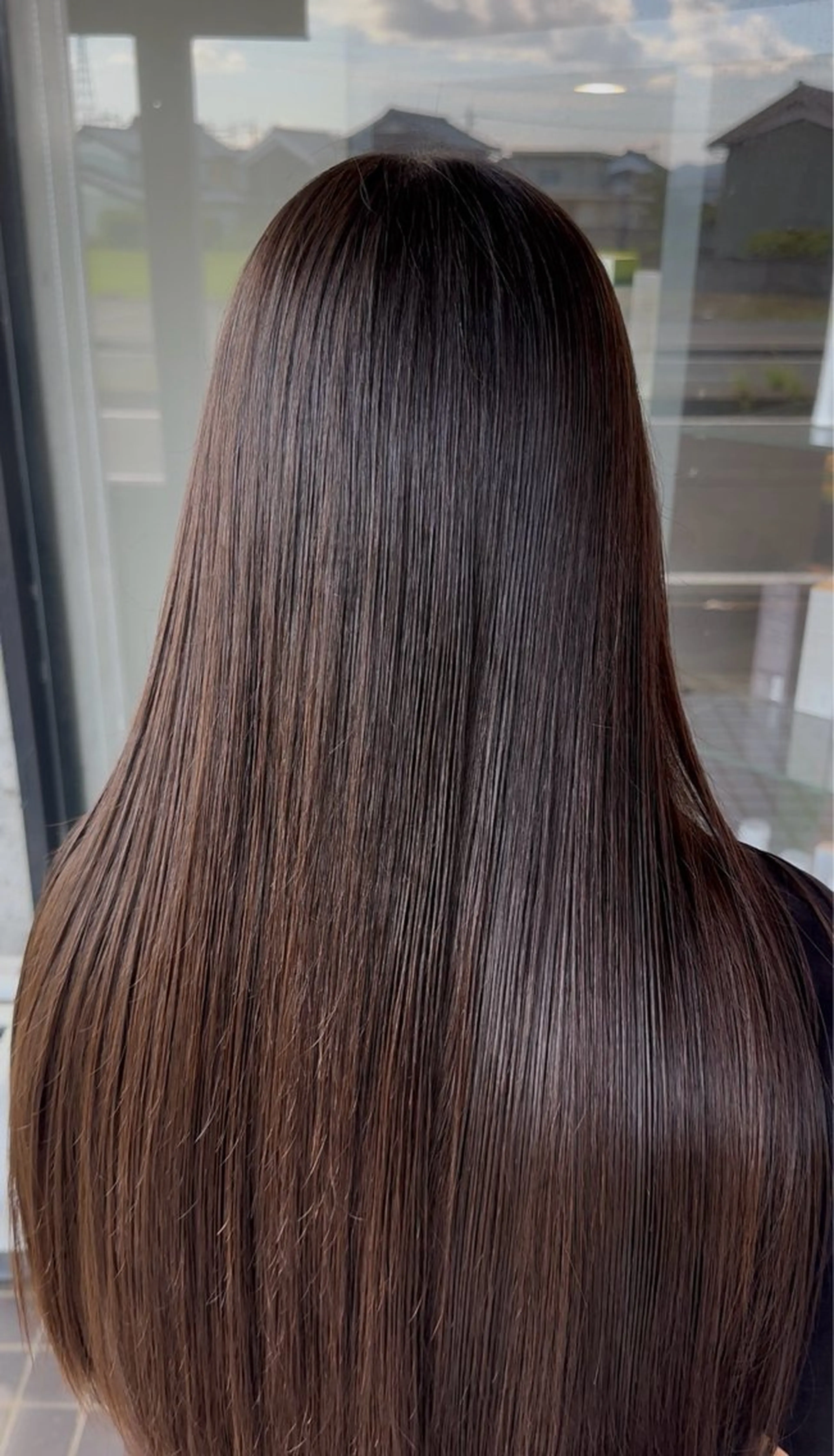 ロング 髪質改善 カット 縮毛矯正 arika　オケシ リョウダイのヘアスタイル