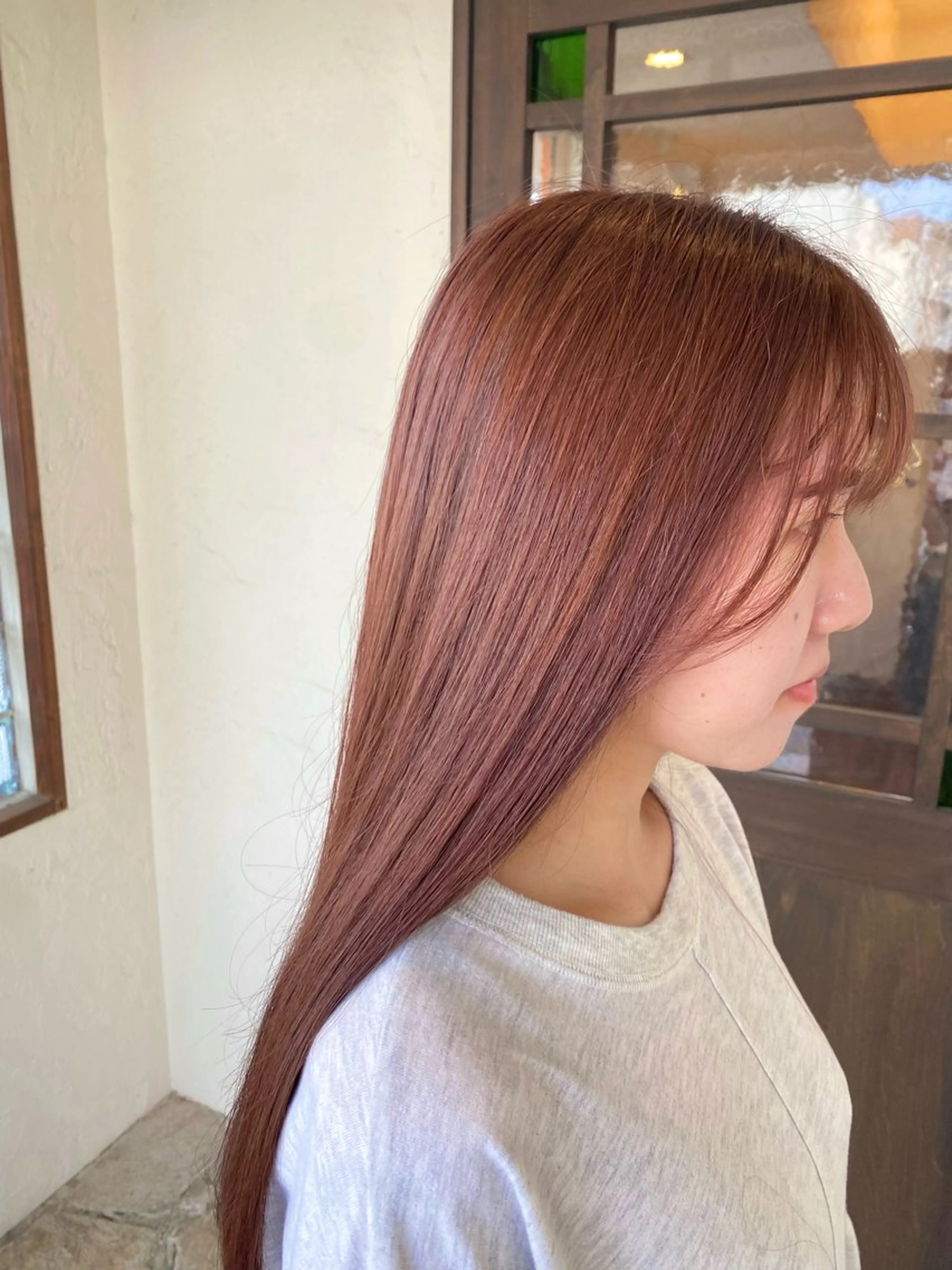 カラー ブリーチ ブリーチなしカラー ピンクカラー Cheri Cherie所属・井上 歩美のヘアスタイル