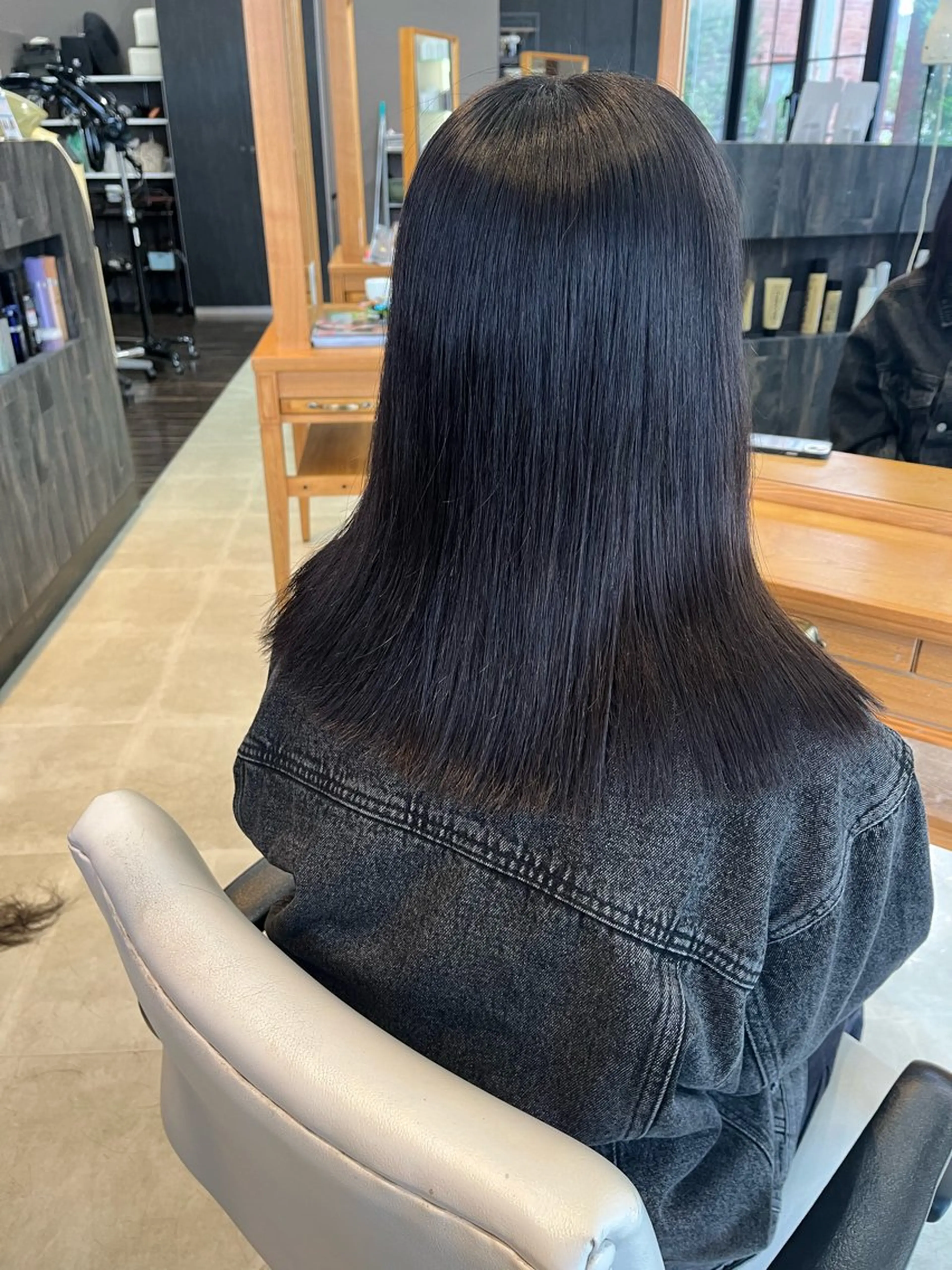 ミディアム パーマ 髪質改善 ストレートパーマ 安田 海斗のヘアスタイル