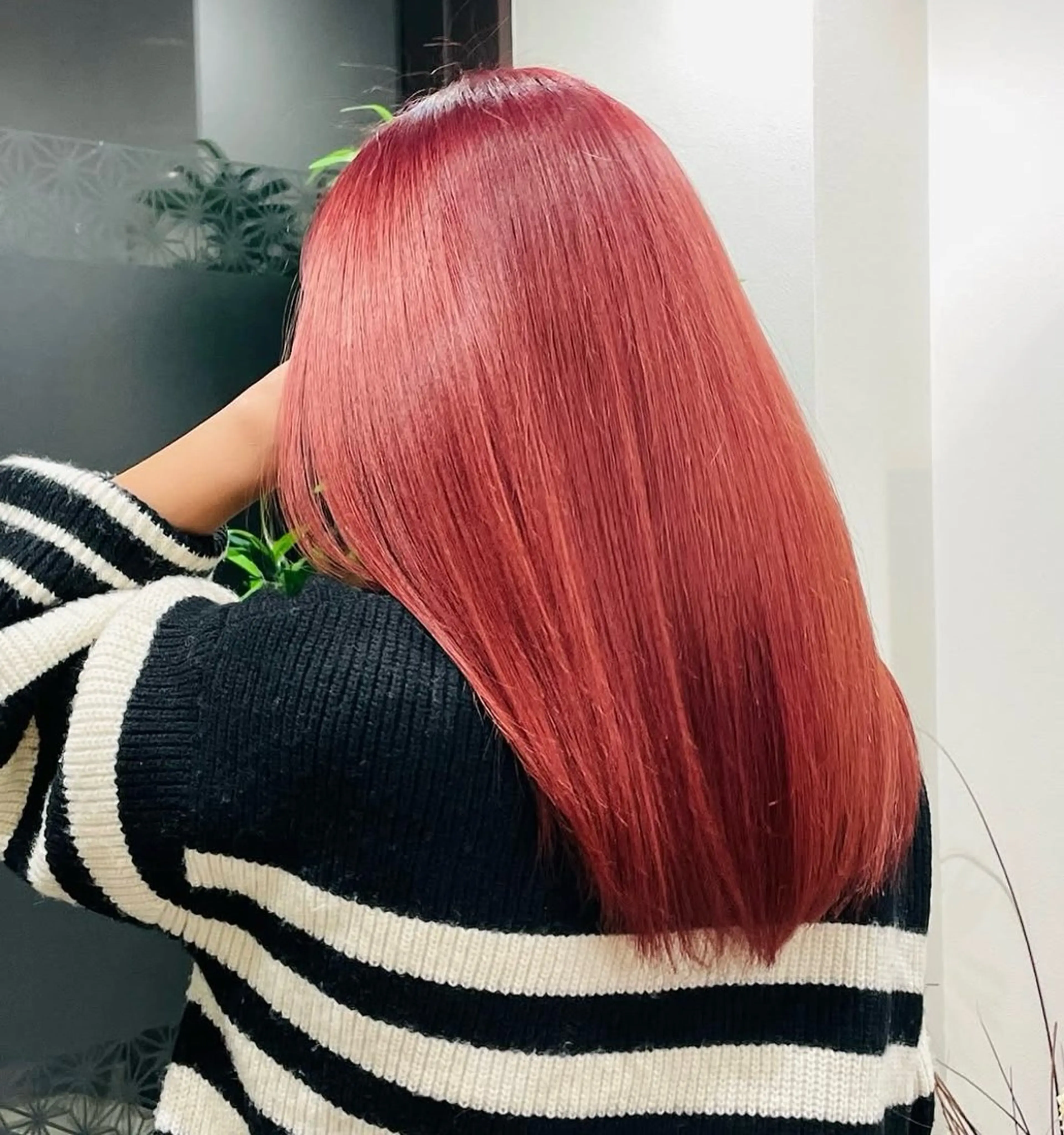 ロング カラー ヘアカラー トリートメント 中西愛莉 ミミトモリトのヘアスタイル