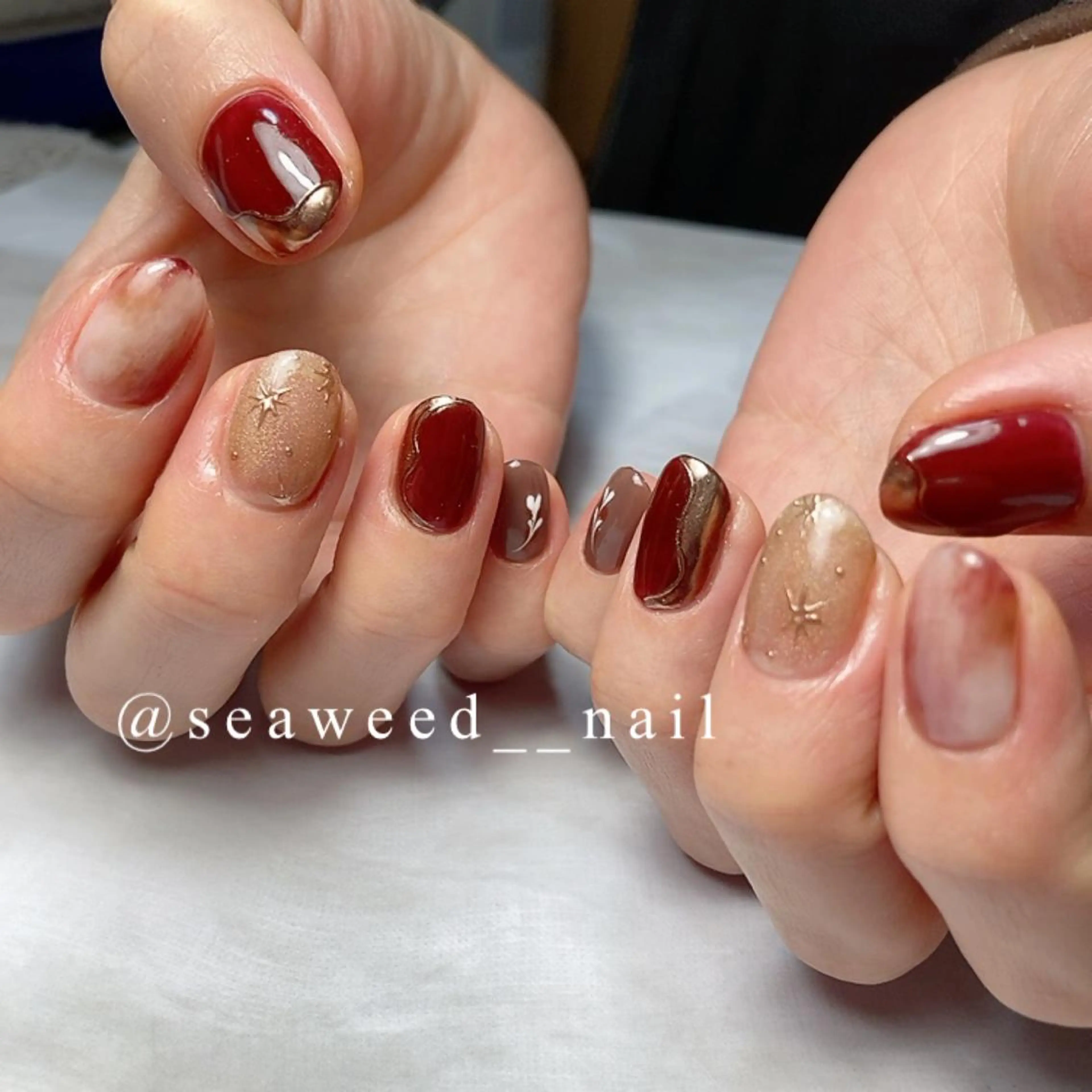 ネイル ハンドネイル seaweed nailのネイルデザイン