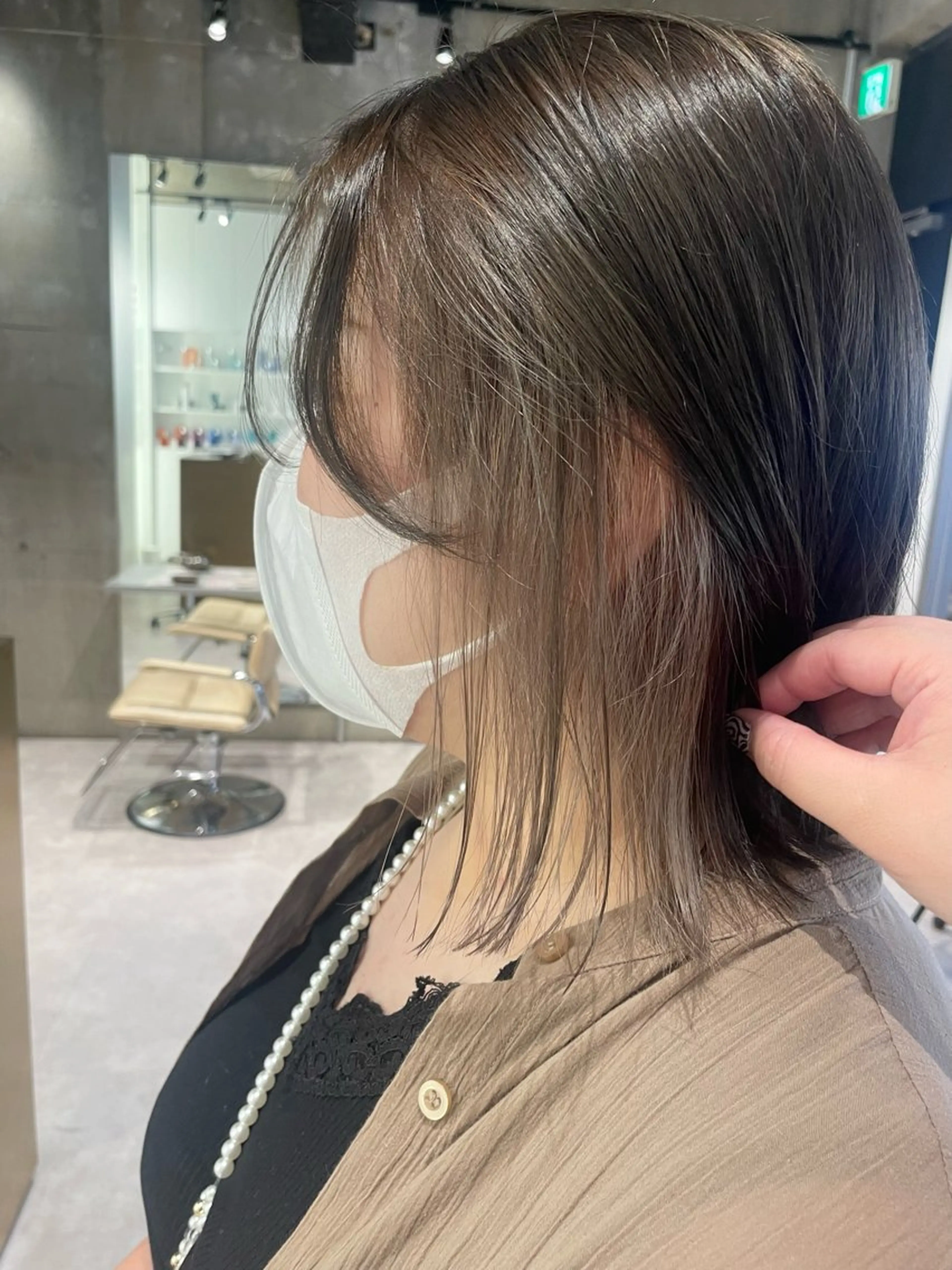 ミディアム ヘアカラー AIKA🤍 カットモデル募集🫧のヘアスタイル