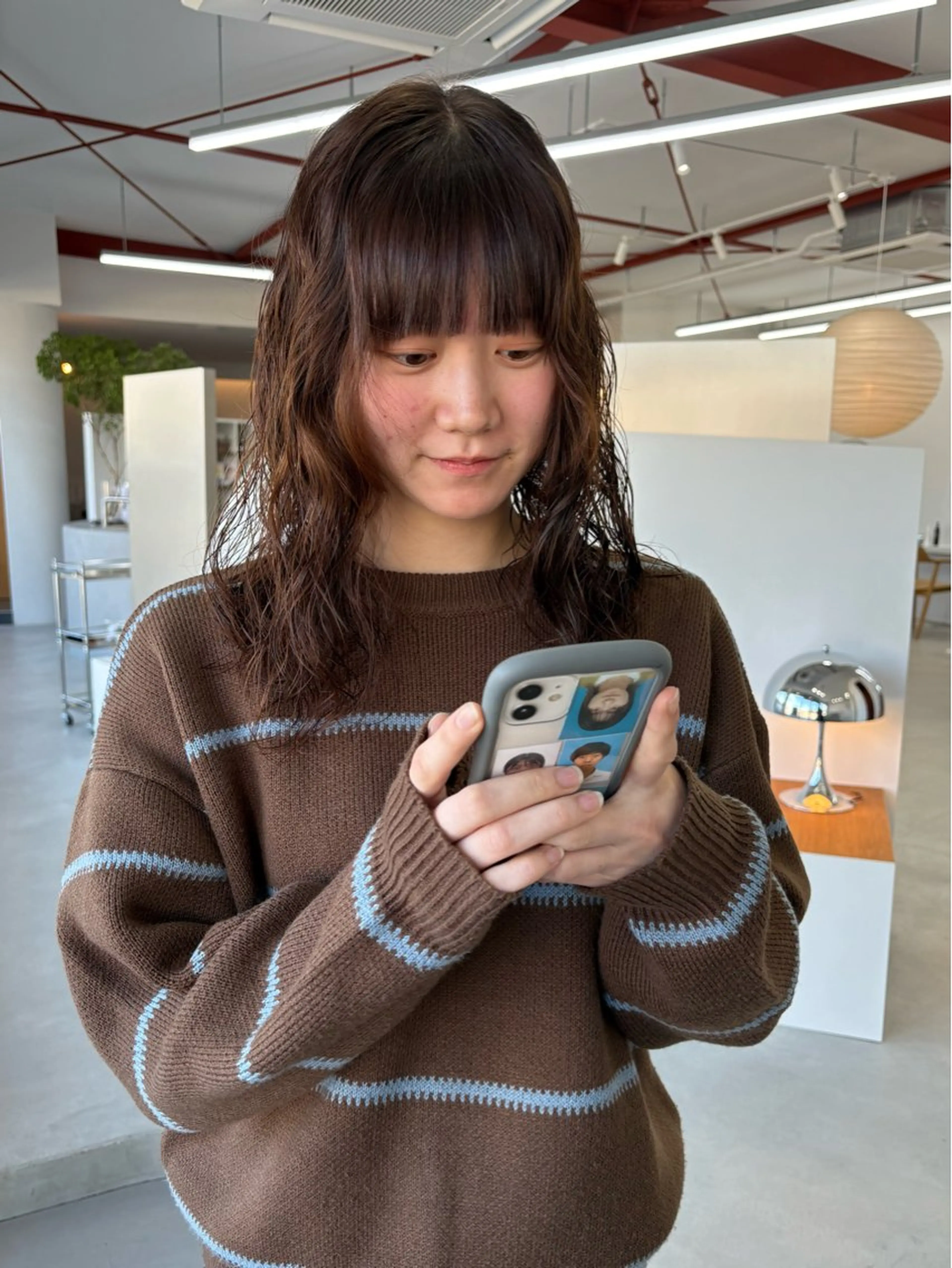 【韓国風/コテ巻き/なみまきも◎】カット+デジタルパーマ+トリートメントの写真