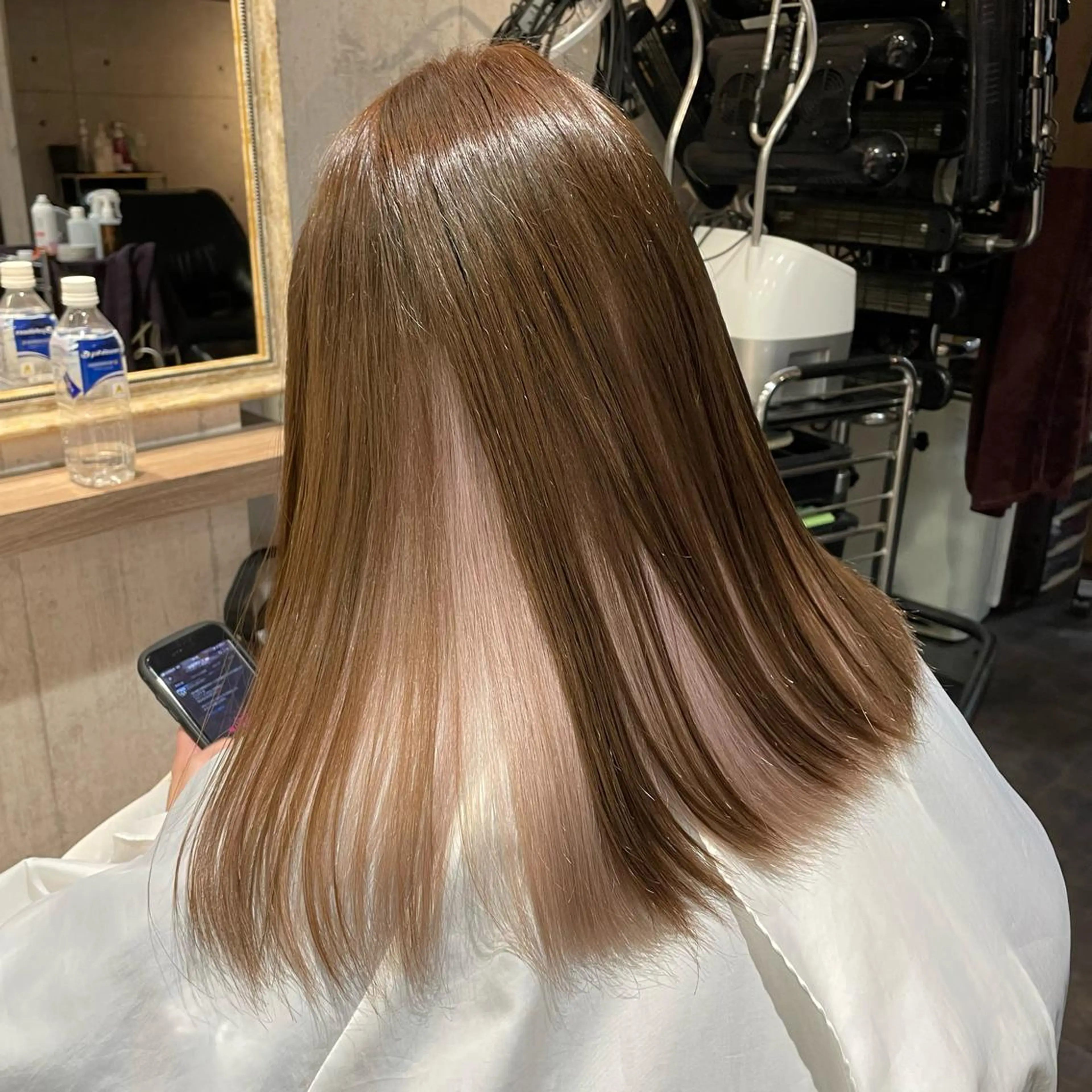 セミロング カラー インナーカラー ヘアカラー Wataru 外国人風カラー💎のヘアスタイル