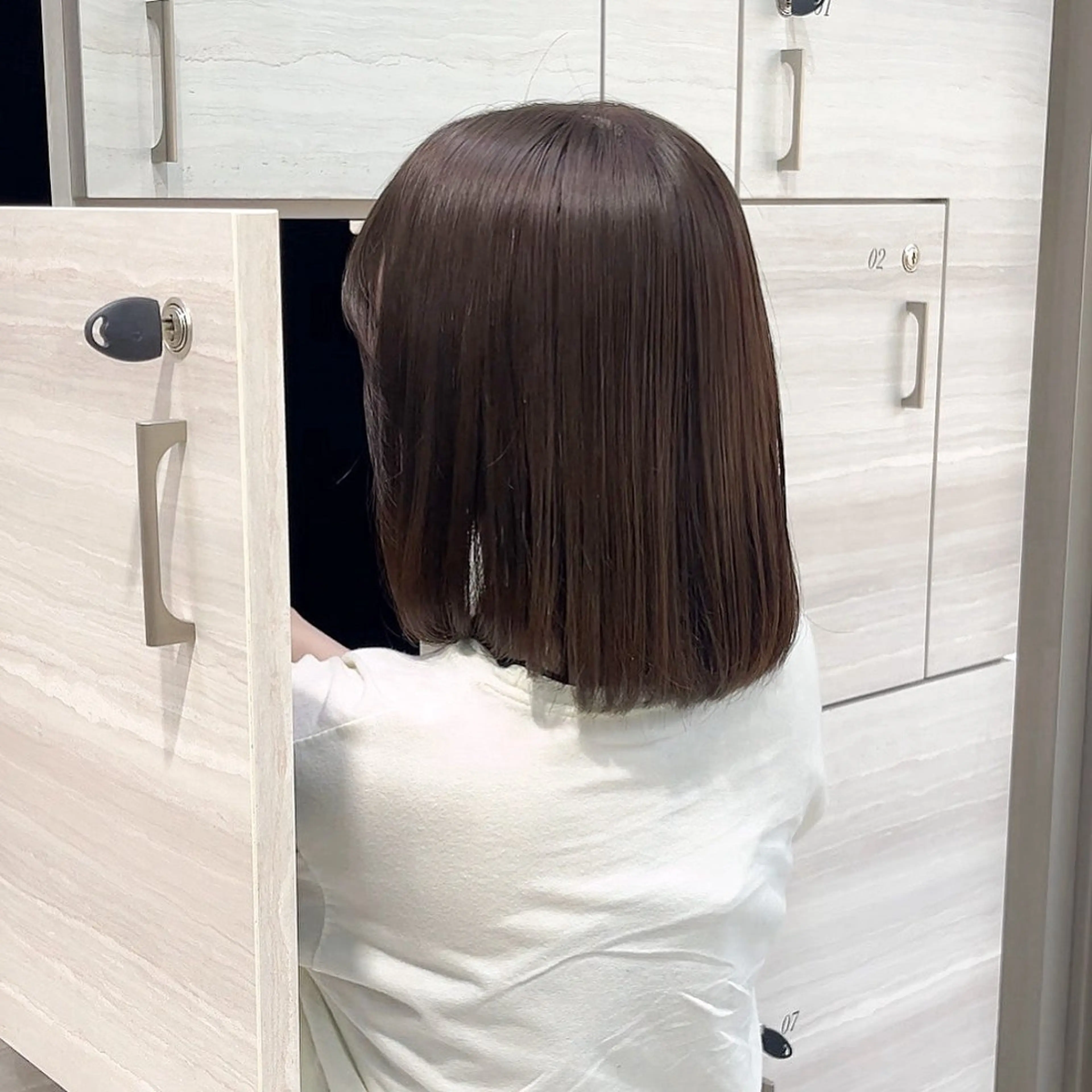 ロング カラー 酸性ストレート ヘアカラー 縮毛矯正 the path ナツミのヘアスタイル