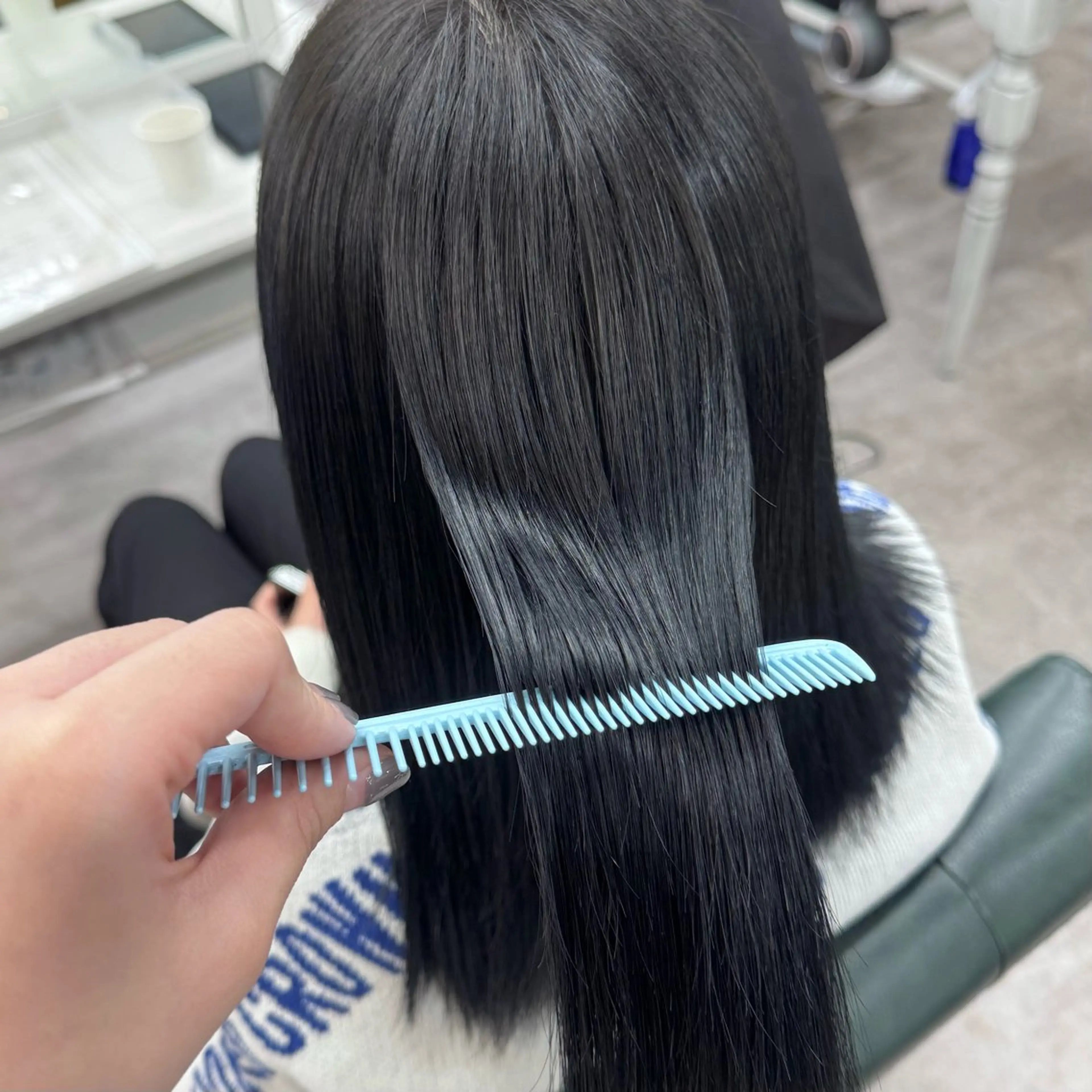 セミロング カラー ヘアカラー トリートメント JUNSHIN🦋 ヘアセット／カラーのヘアスタイル