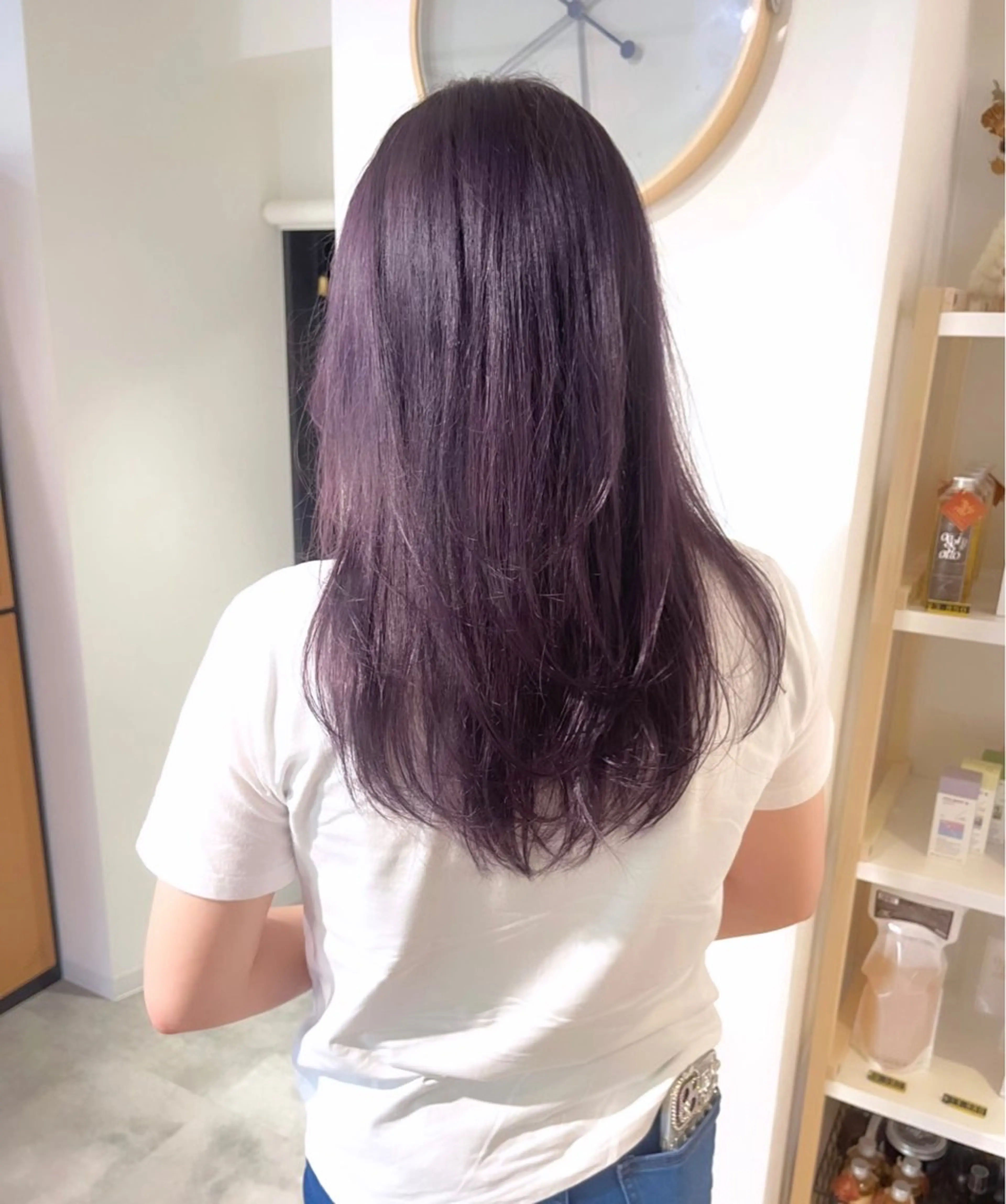 セミロング カラー ヘアアレンジ ブリーチカラー /名駅/楓のヘアスタイル