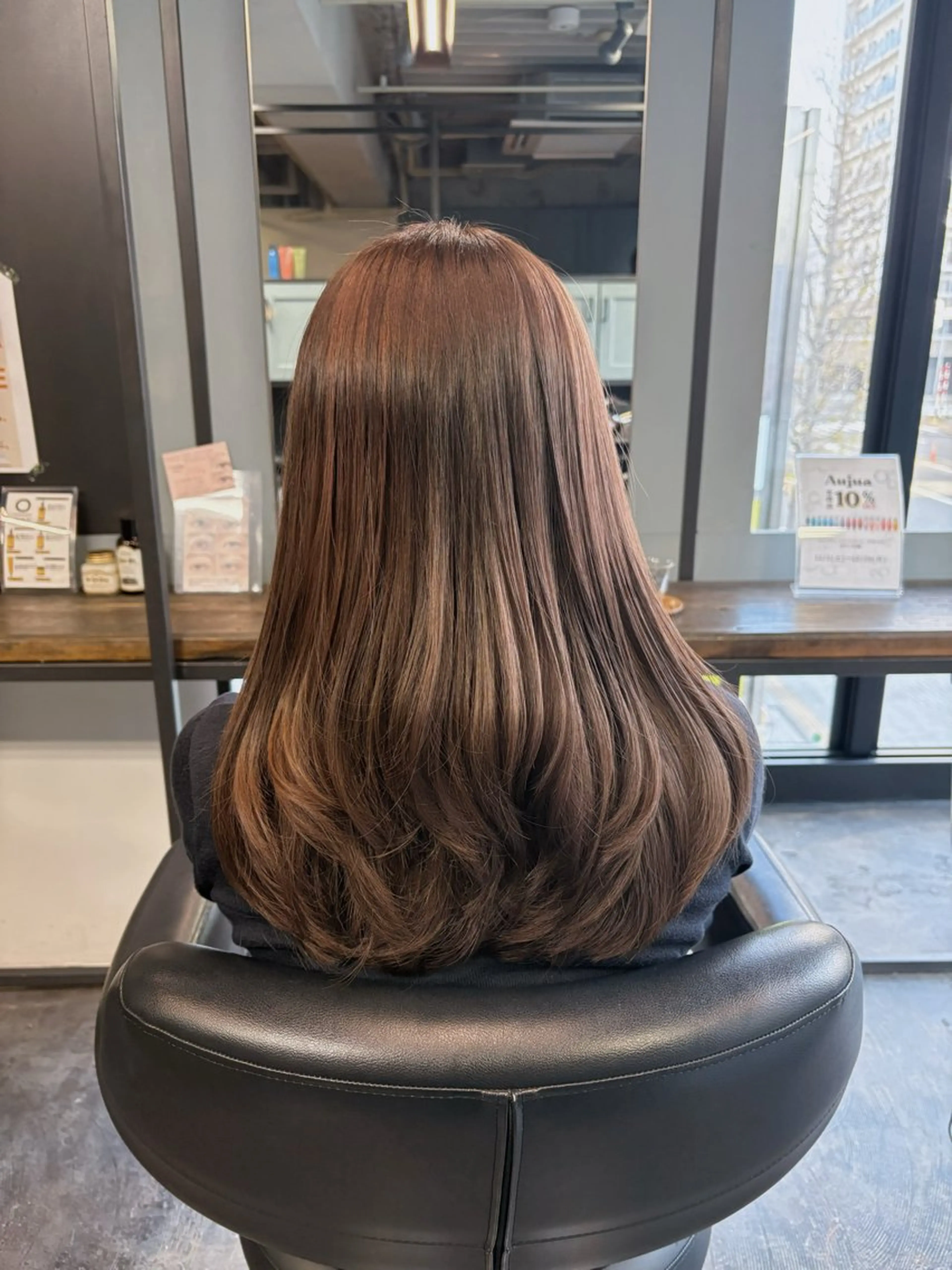 ロング カット ヘアカラー ユイカ🐮暖色カラー / 再現スタイルのヘアスタイル