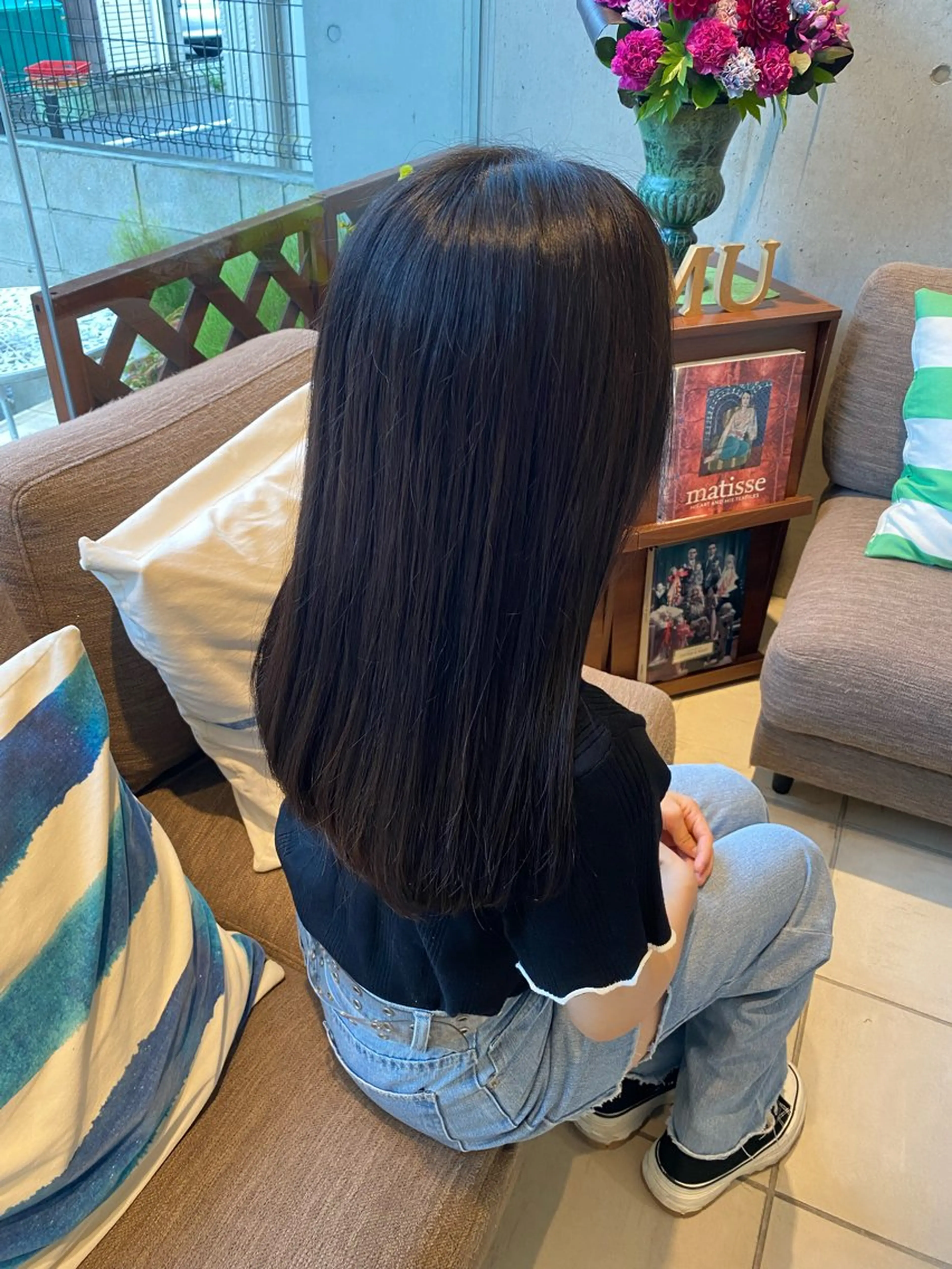ロング カラー ヘアカラー トリートメント 🪼🫧垢抜け韓国風 カラー🦔さえ🦔のヘアスタイル