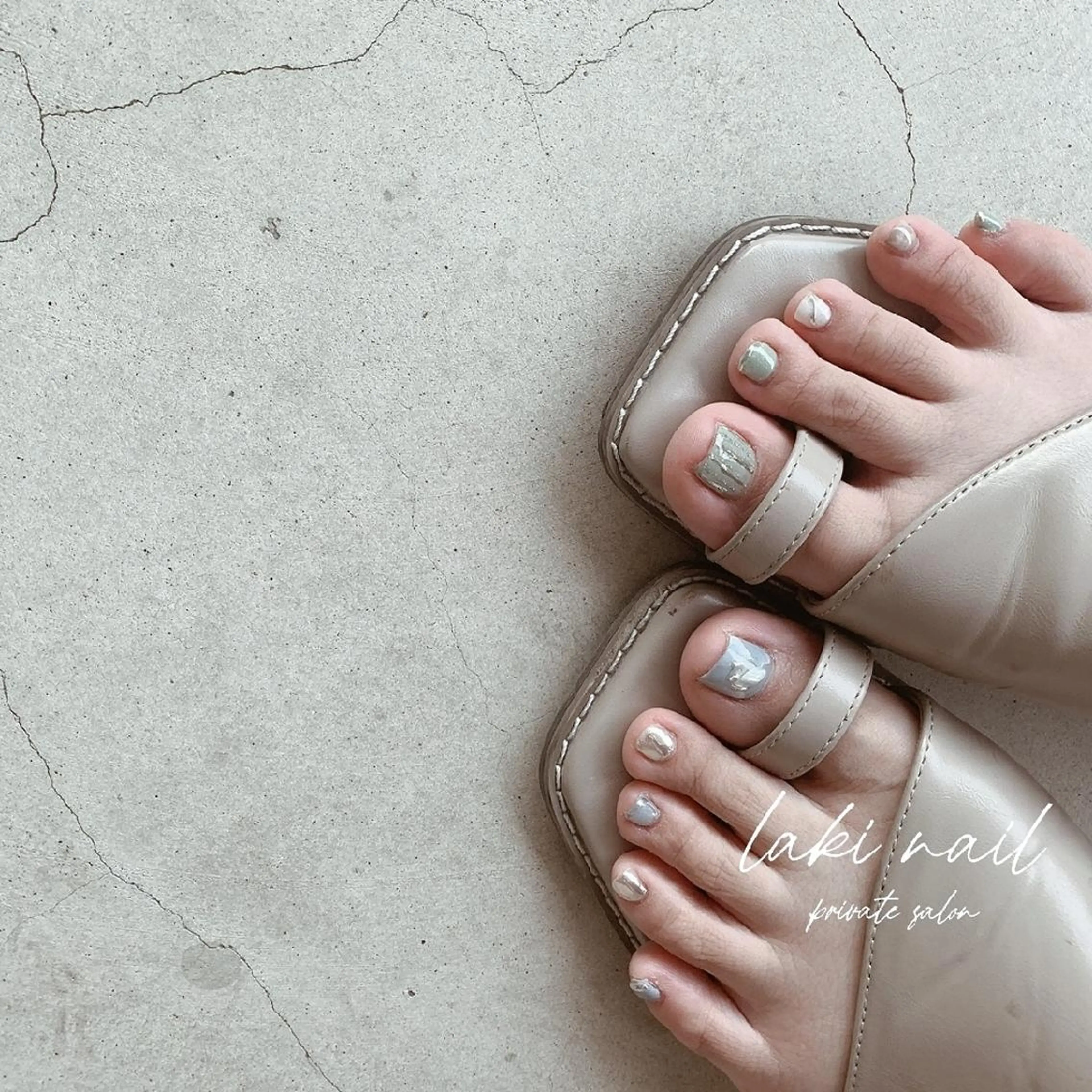 ネイル フットネイル フットネイル by lakiのネイルデザイン