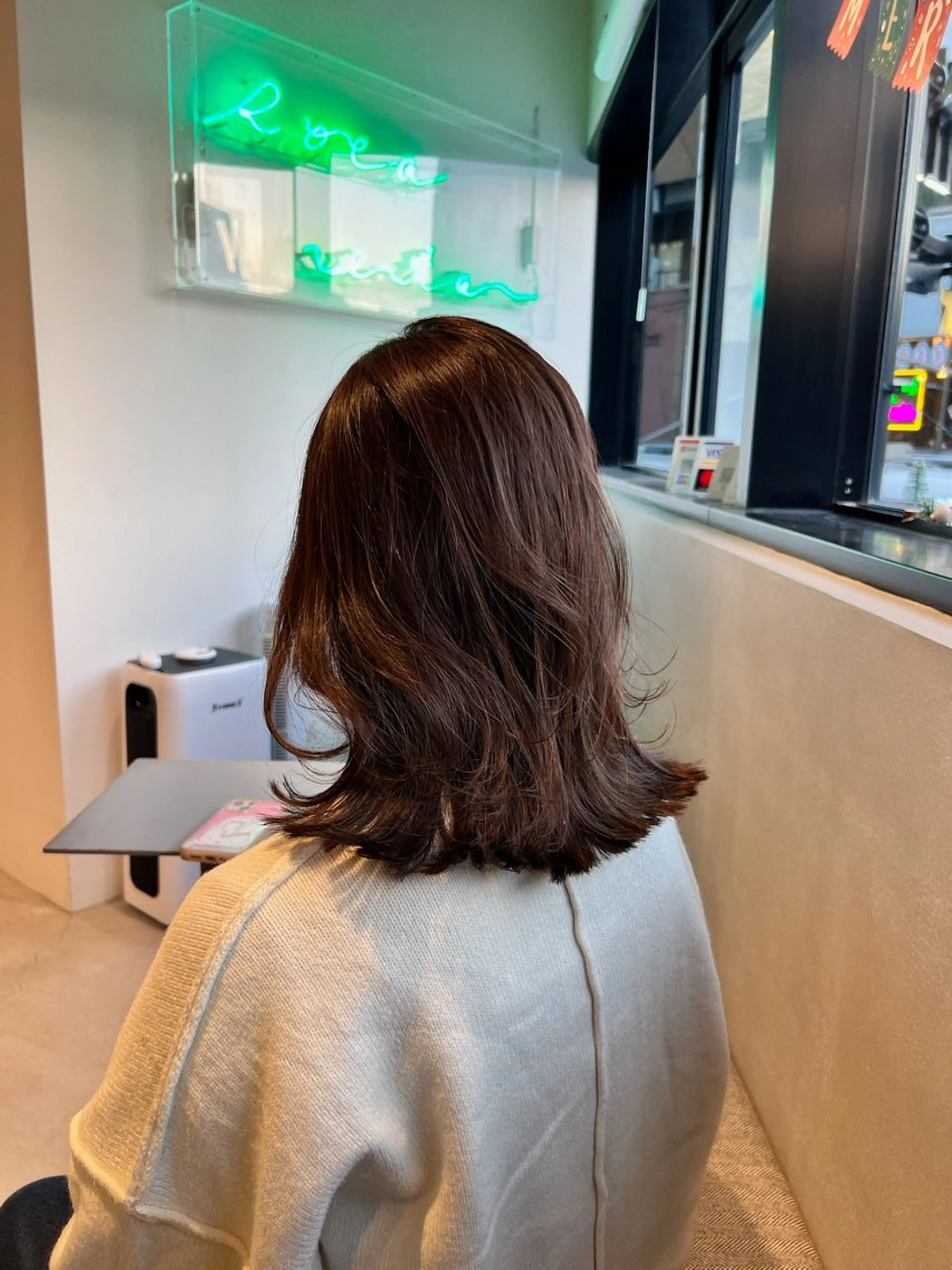 ミディアム カラー カット ヘアカラー トリートメント 🌐👽フクイ キララ🌎💎のヘアスタイル