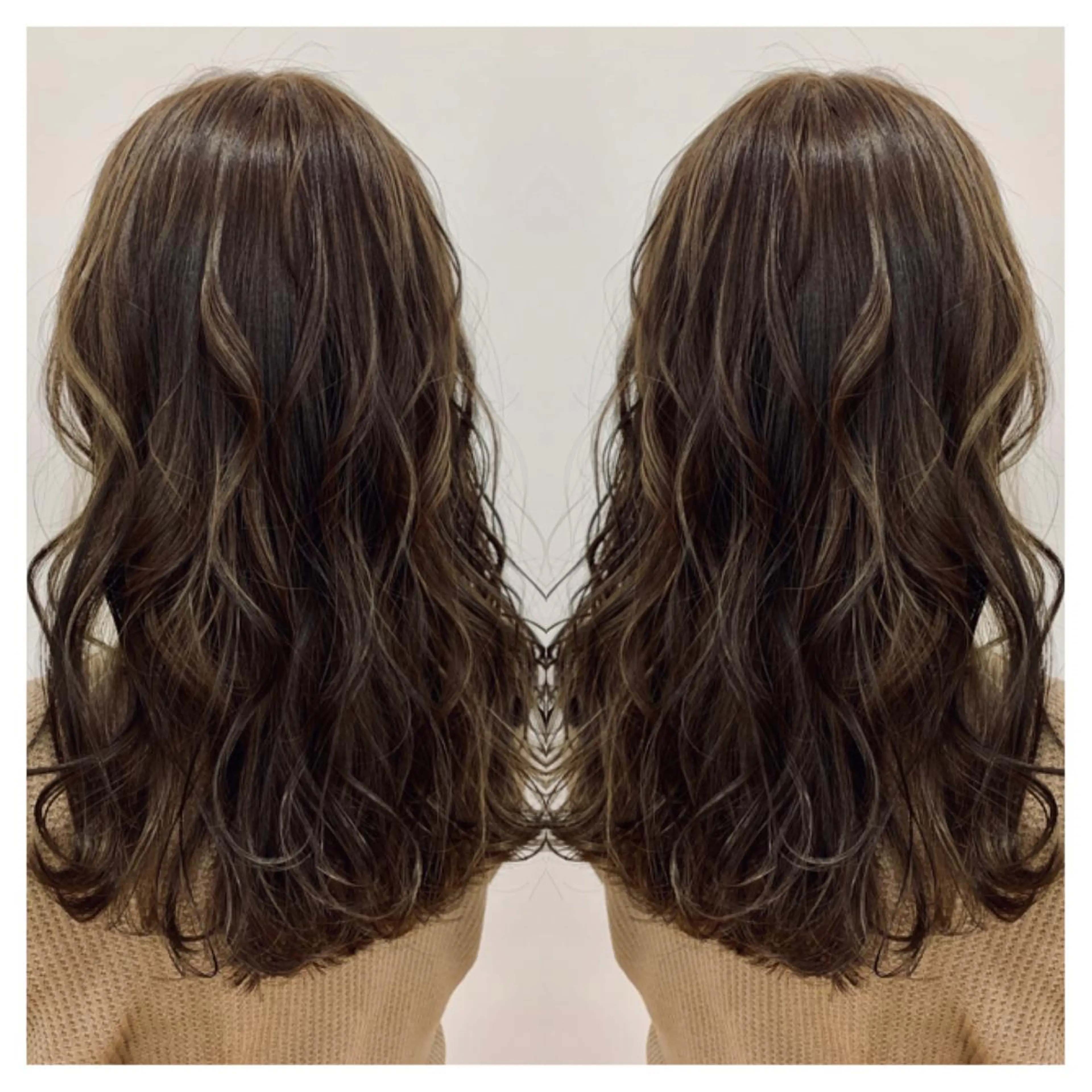 ロング カラー カット ヘアカラー トリートメント 村山 茉衣のヘアスタイル