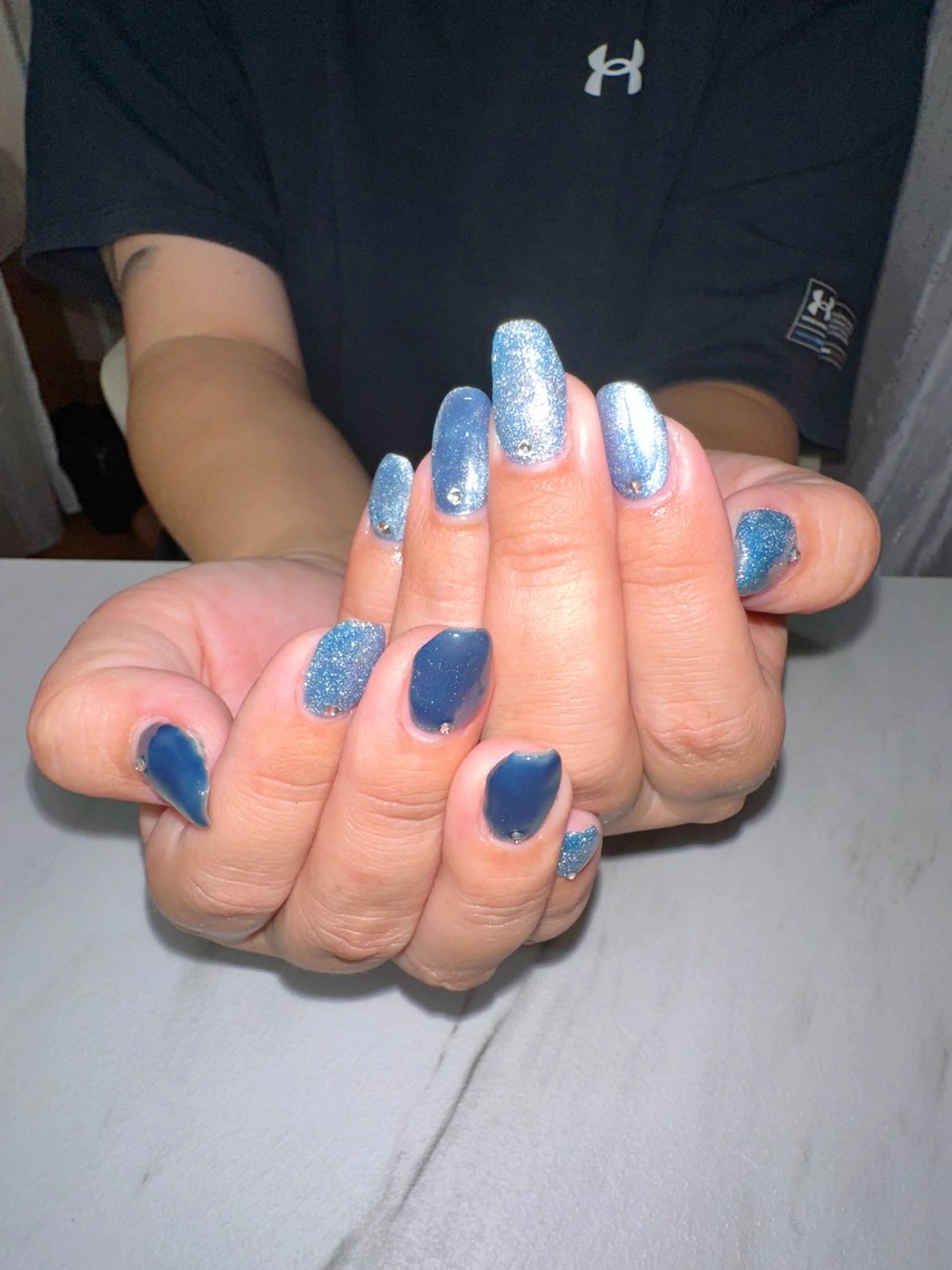 ネイル フラッシュネイル フラッシュマグ マグネットネイル ハンドネイル NAIL SALON LUEURのネイルデザイン