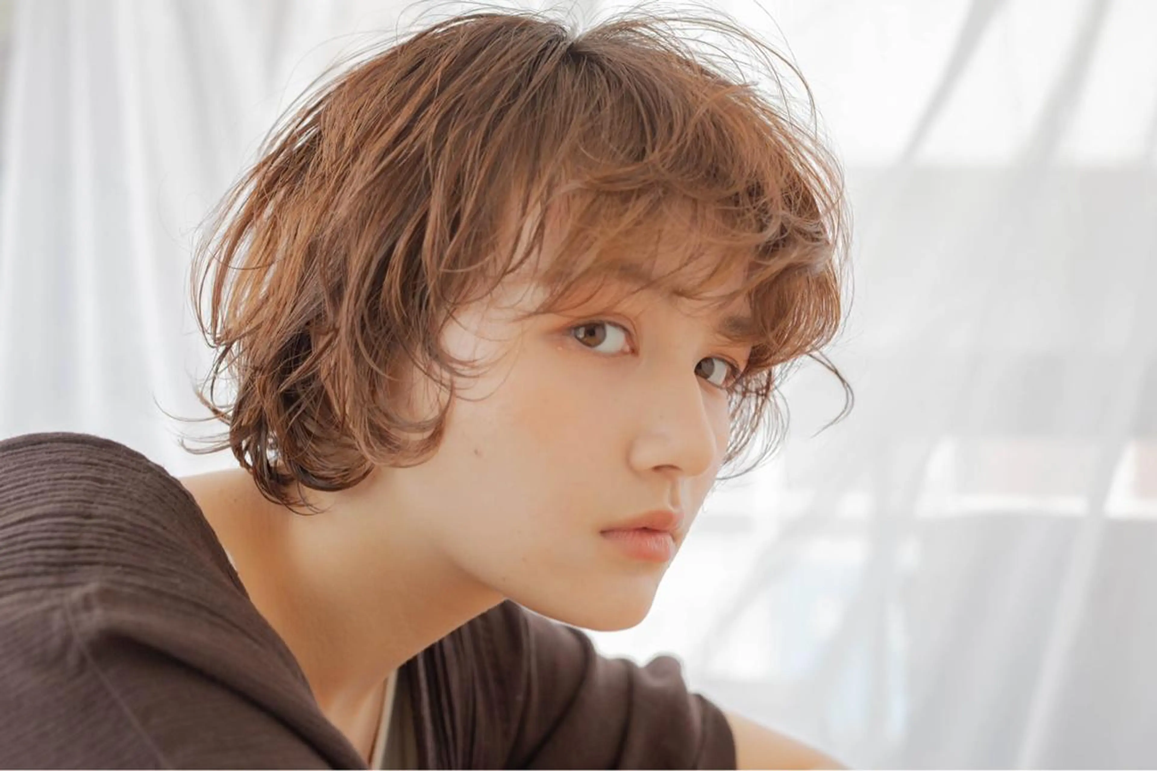 ショート カラー ブラウンベージュ 🐻五十嵐ゆりのヘアスタイル
