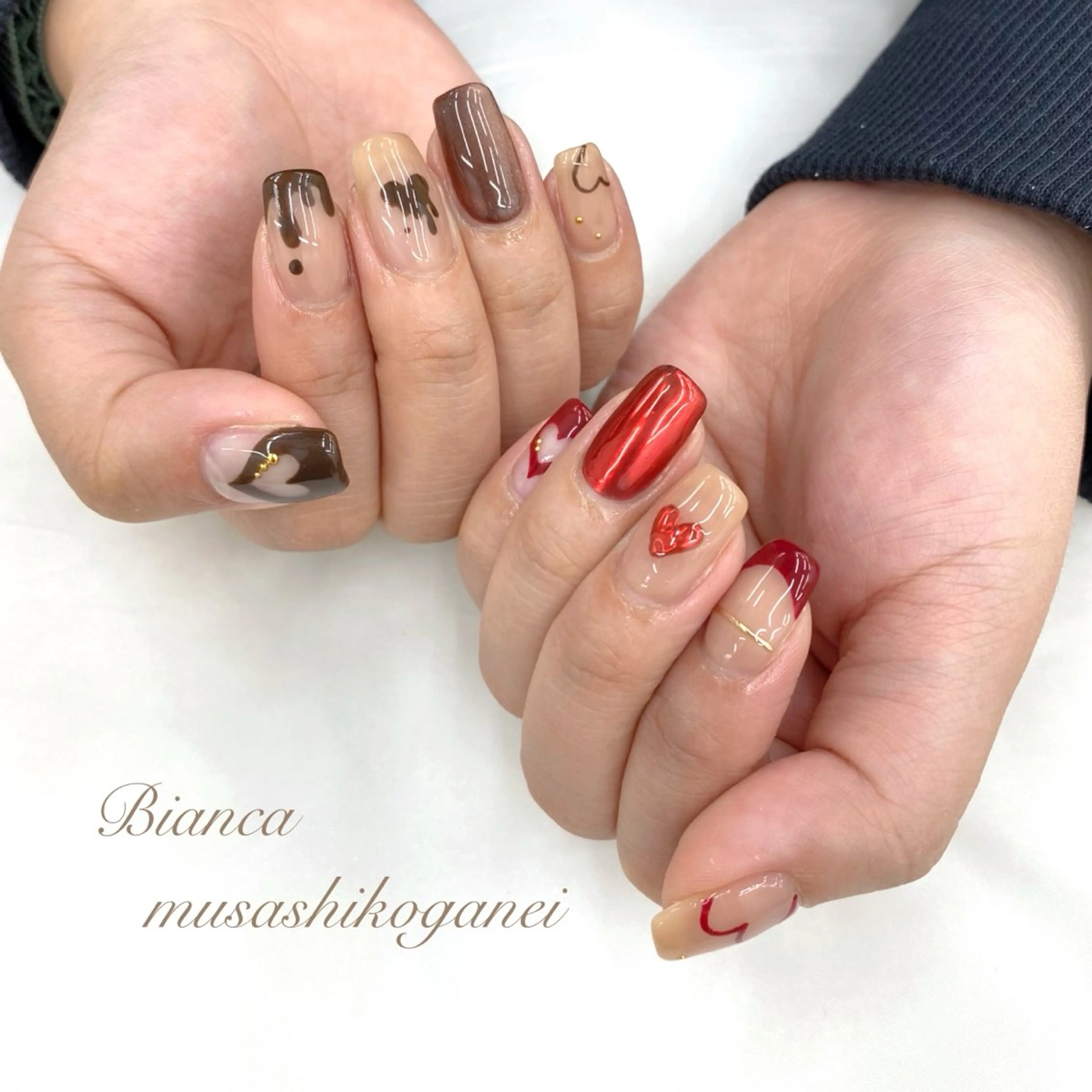 ネイル ハンドネイル Bianca 武蔵小金井　しぎはらのネイルデザイン