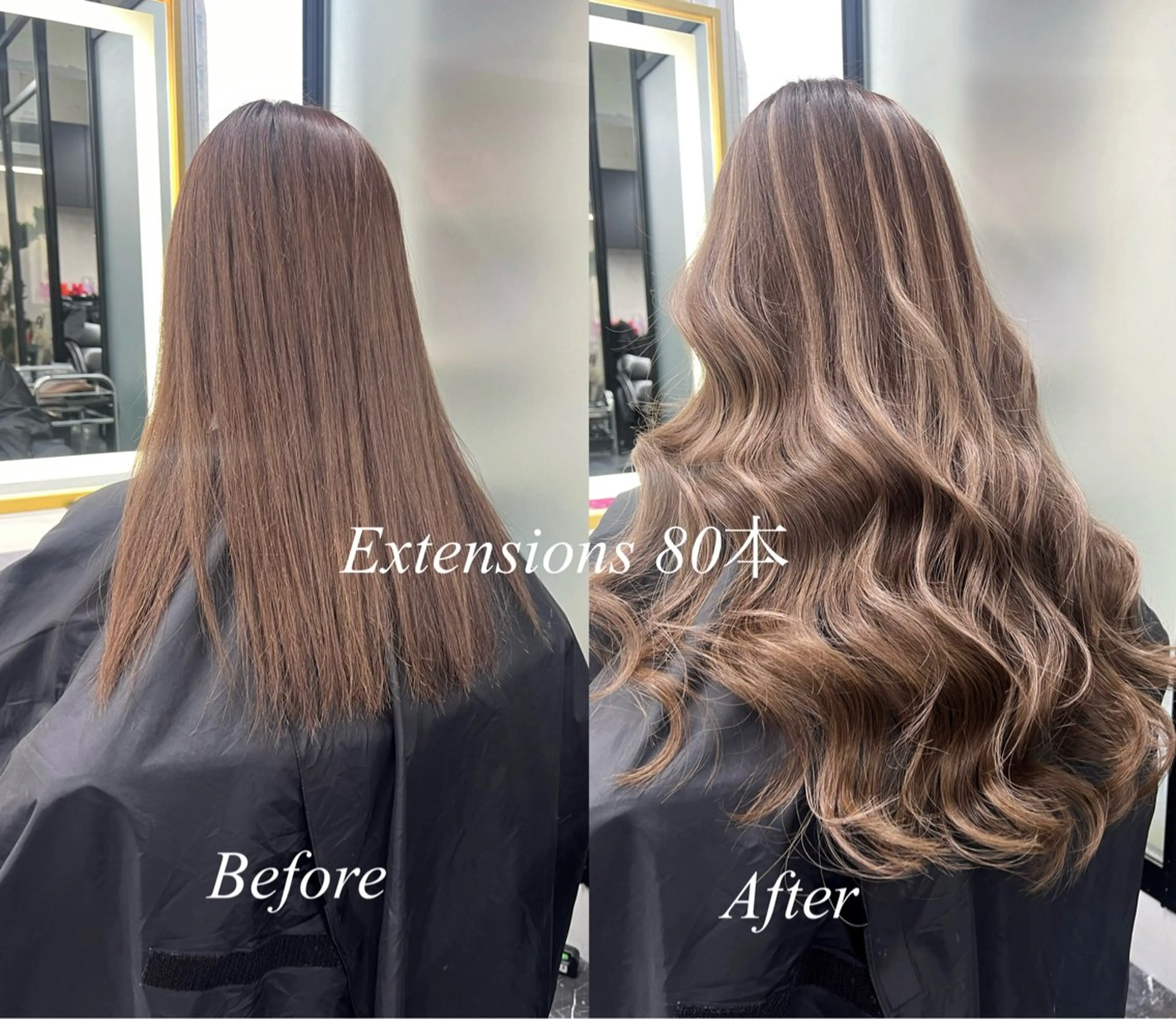 ロング カラー シールエクステ ハイトーンカラー エクステ ヘアカラー エクステ シールエクステ特化 ハイトーン、NANAのヘアスタイル