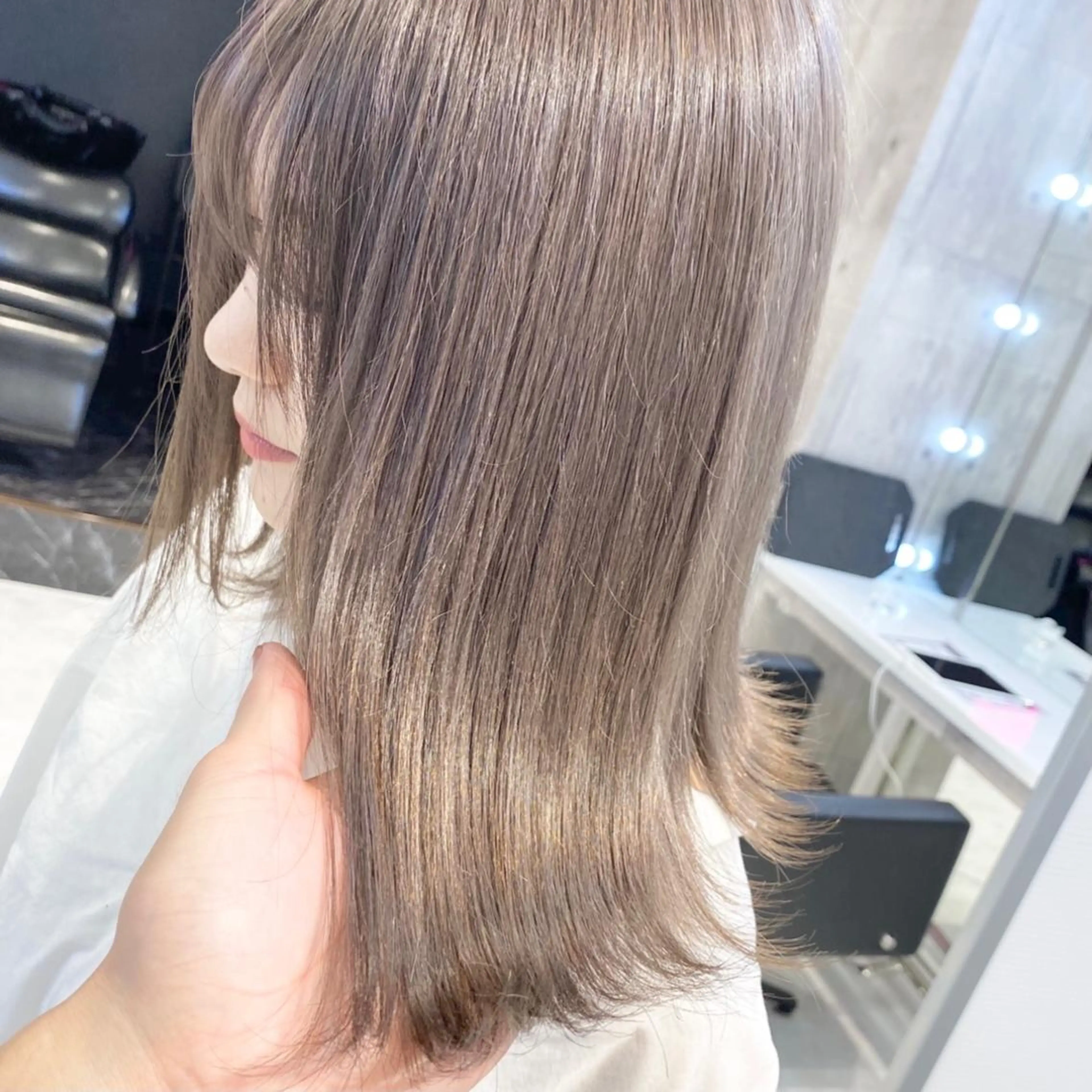 ミディアム カラー ヘアアレンジ メンズ キッズ お悩み解決美容師 💐AMIのヘアスタイル