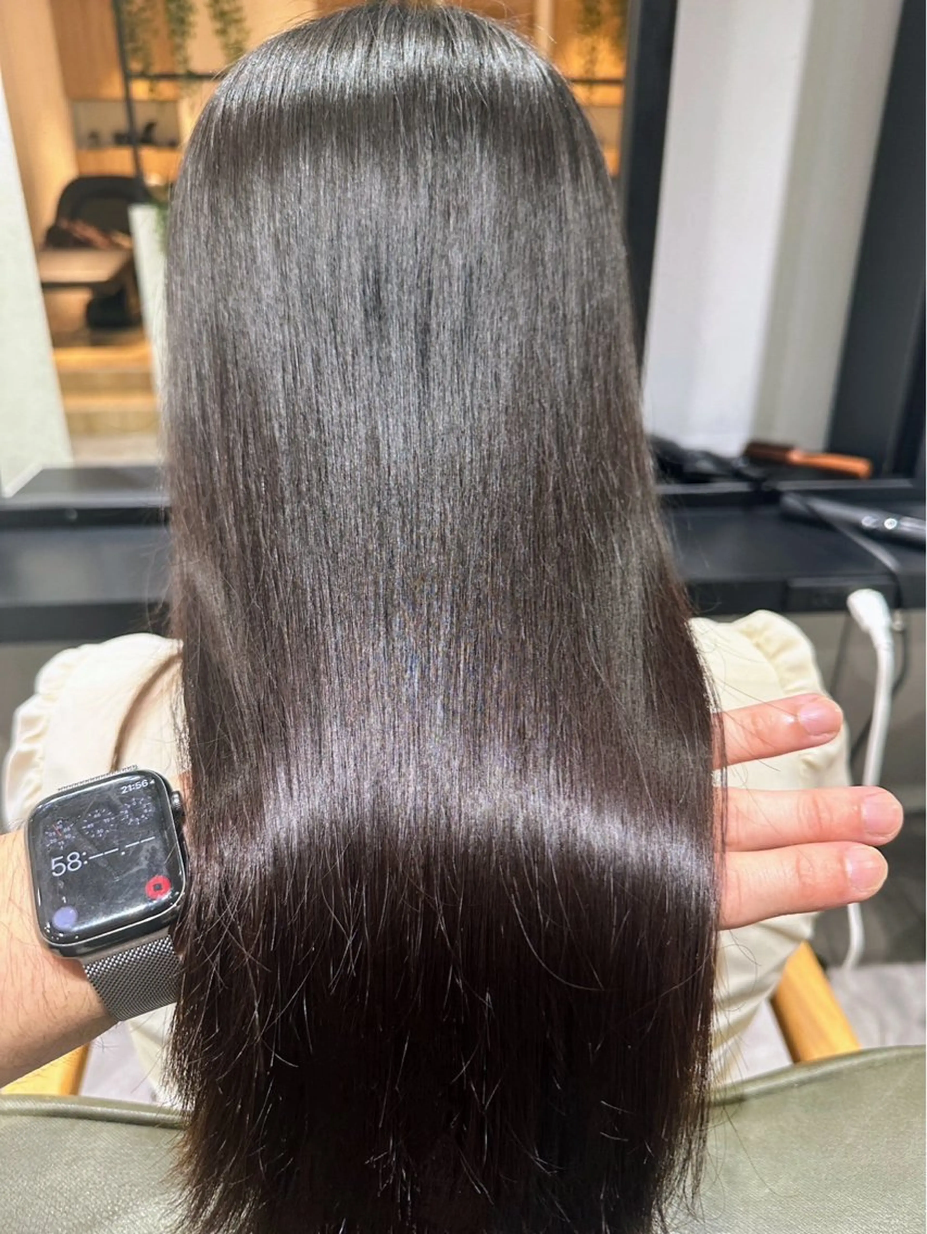 ロング ハイライト 髪質改善 縮毛矯正 noah rance池袋所属・💎ReFaで作る 髪質改善💎のヘアスタイル