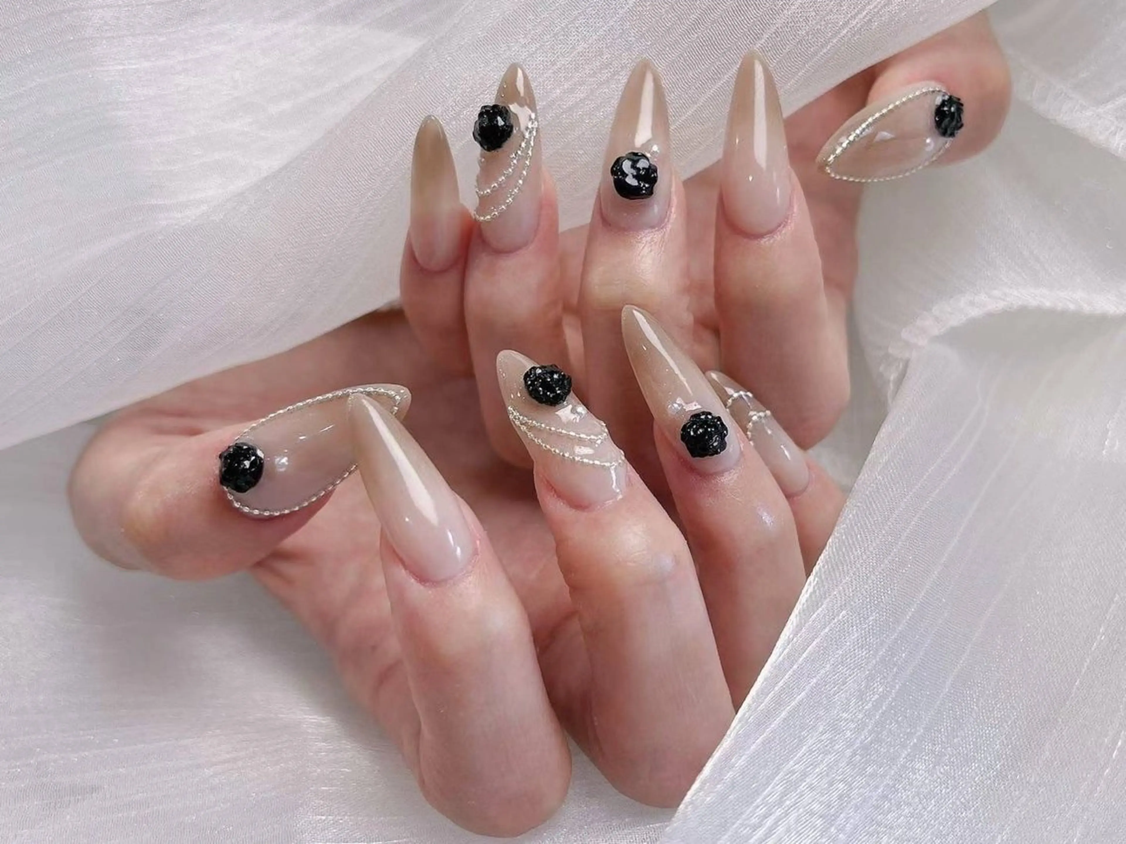 ネイル アートネイル フラワーネイル フットネイル ジェルネイル マグネットネイル Babarla nailのネイルデザイン