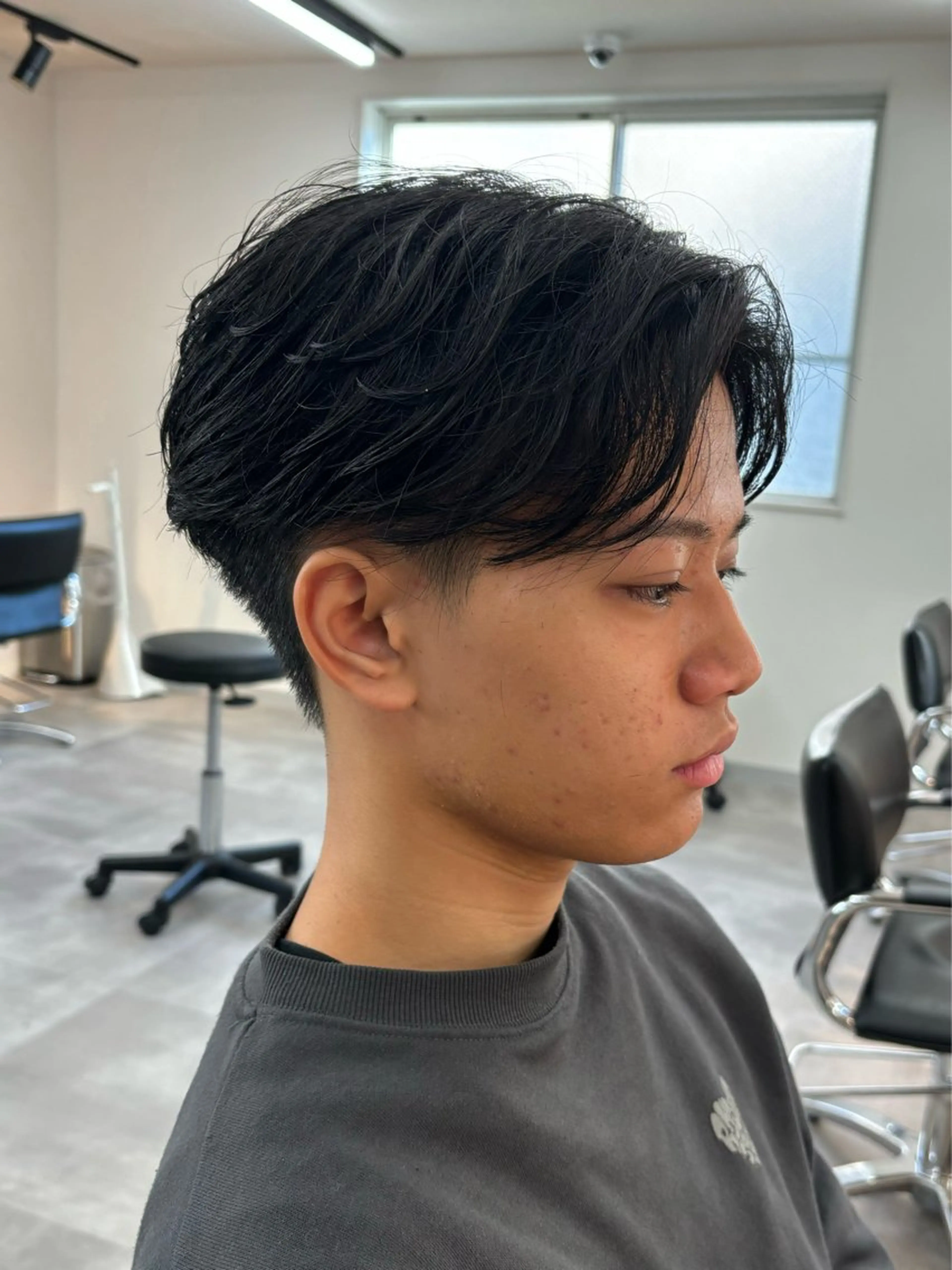 パーマ メンズ フェザーパーマ メンズパーマ カット パーマ 保立/メンズカット 千葉駅フェザーパーマのヘアスタイル