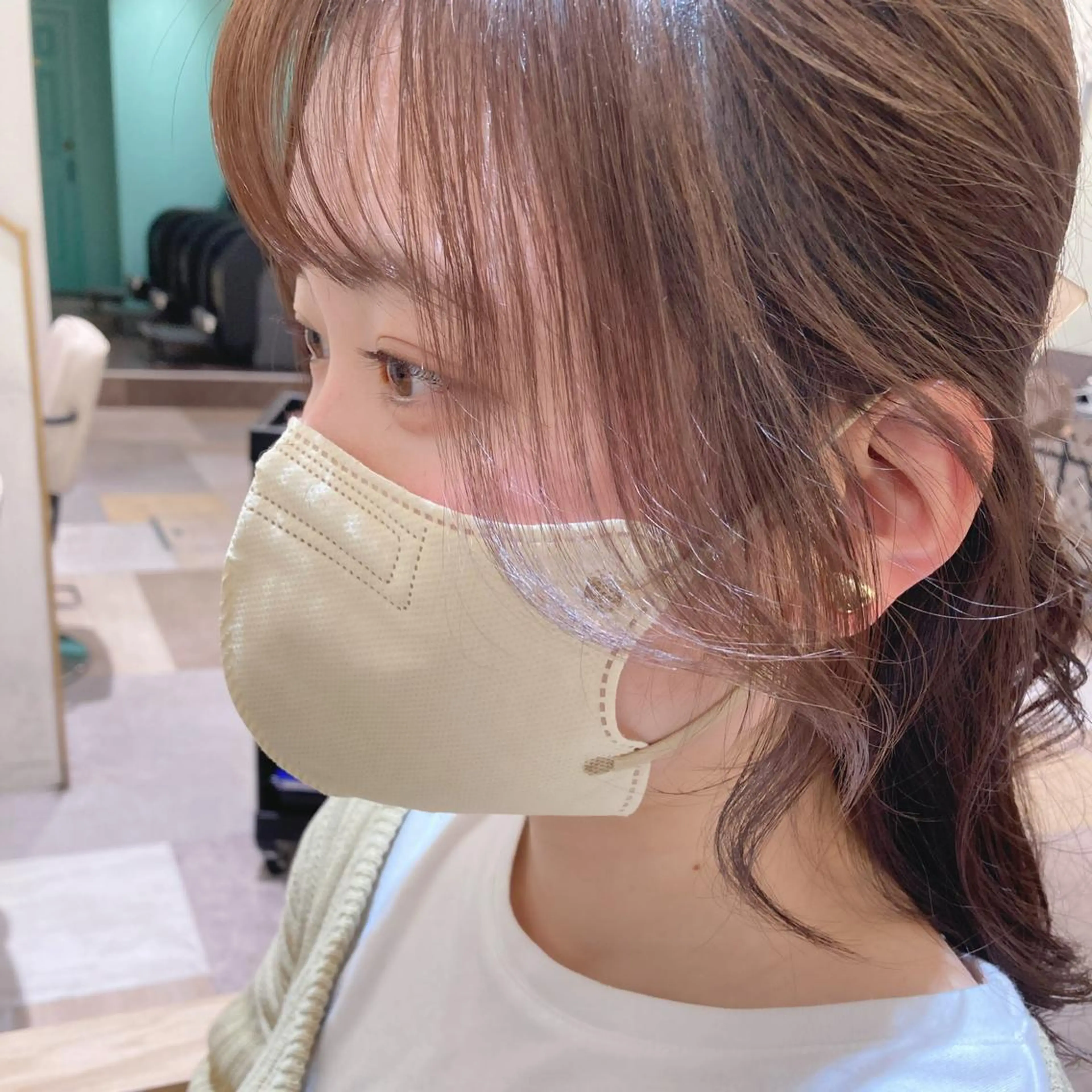 セミロング カット トリートメント 横浜　前髪顔まわり /長谷川未波のヘアスタイル
