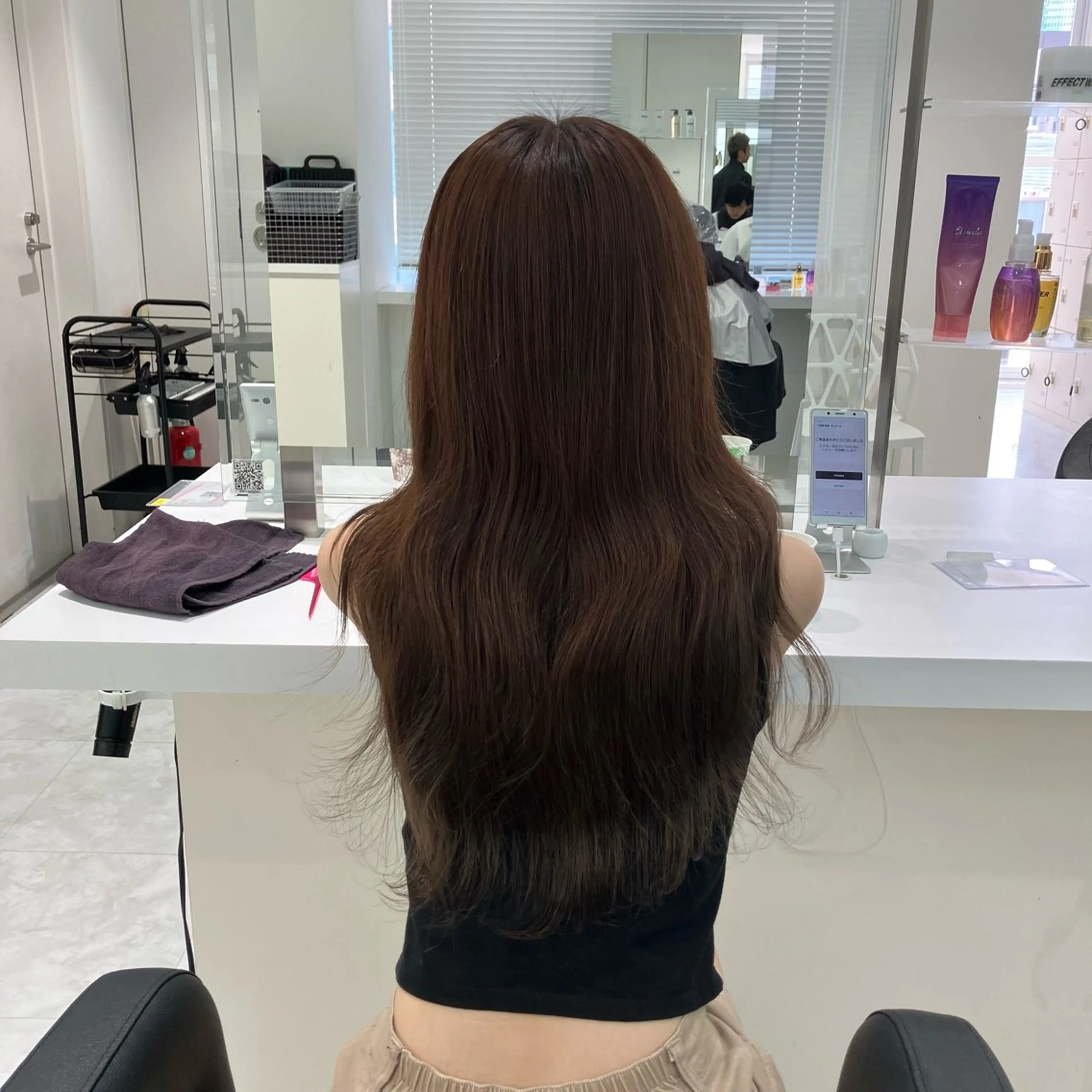 ロング カラー ヘアアレンジ 🫧透明感ラベンダー 似合わせ🫧あい🫧のヘアスタイル