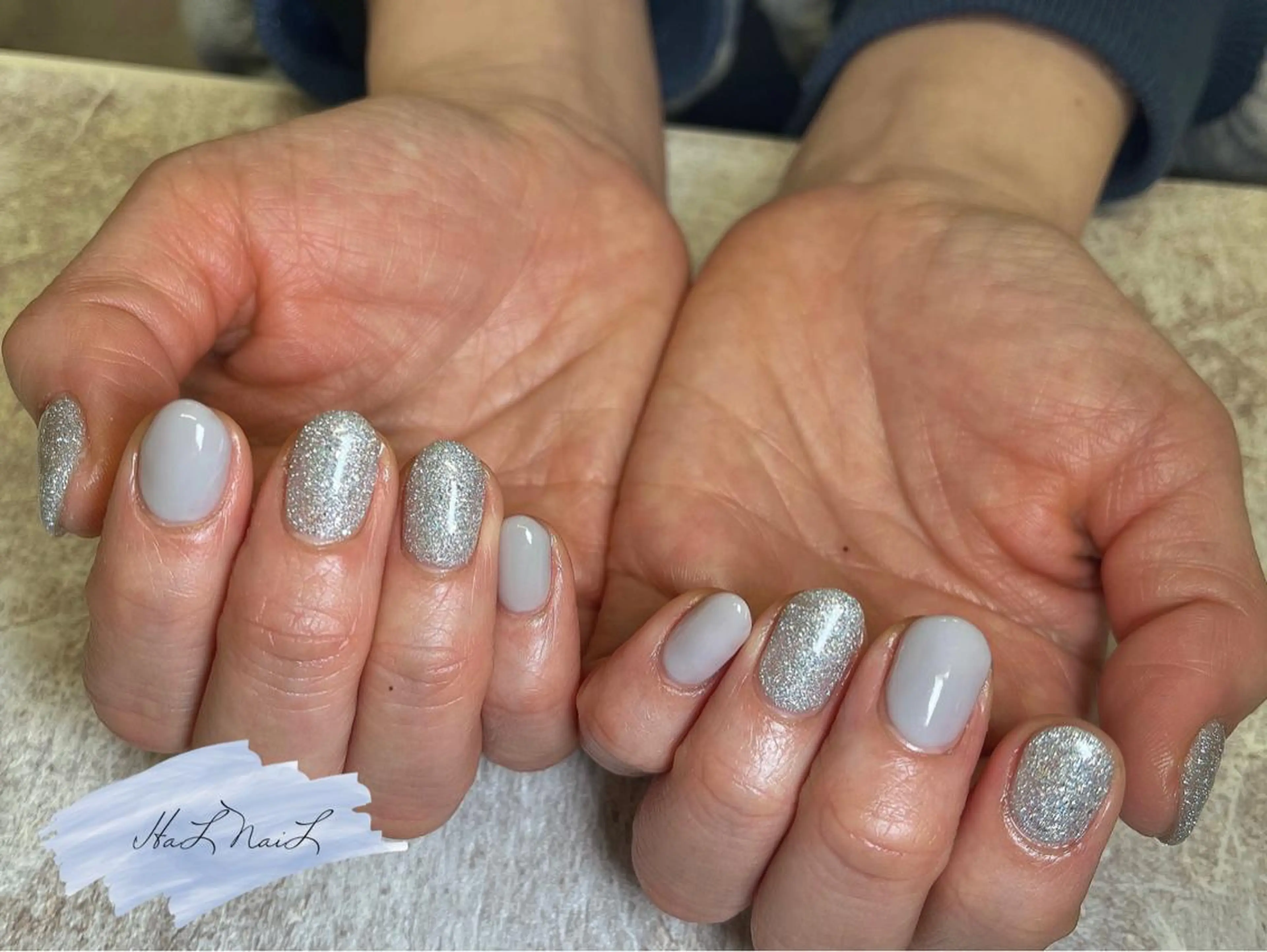 ネイル フラッシュネイル キラキラネイル シンプルネイル HaL NaiLのネイルデザイン