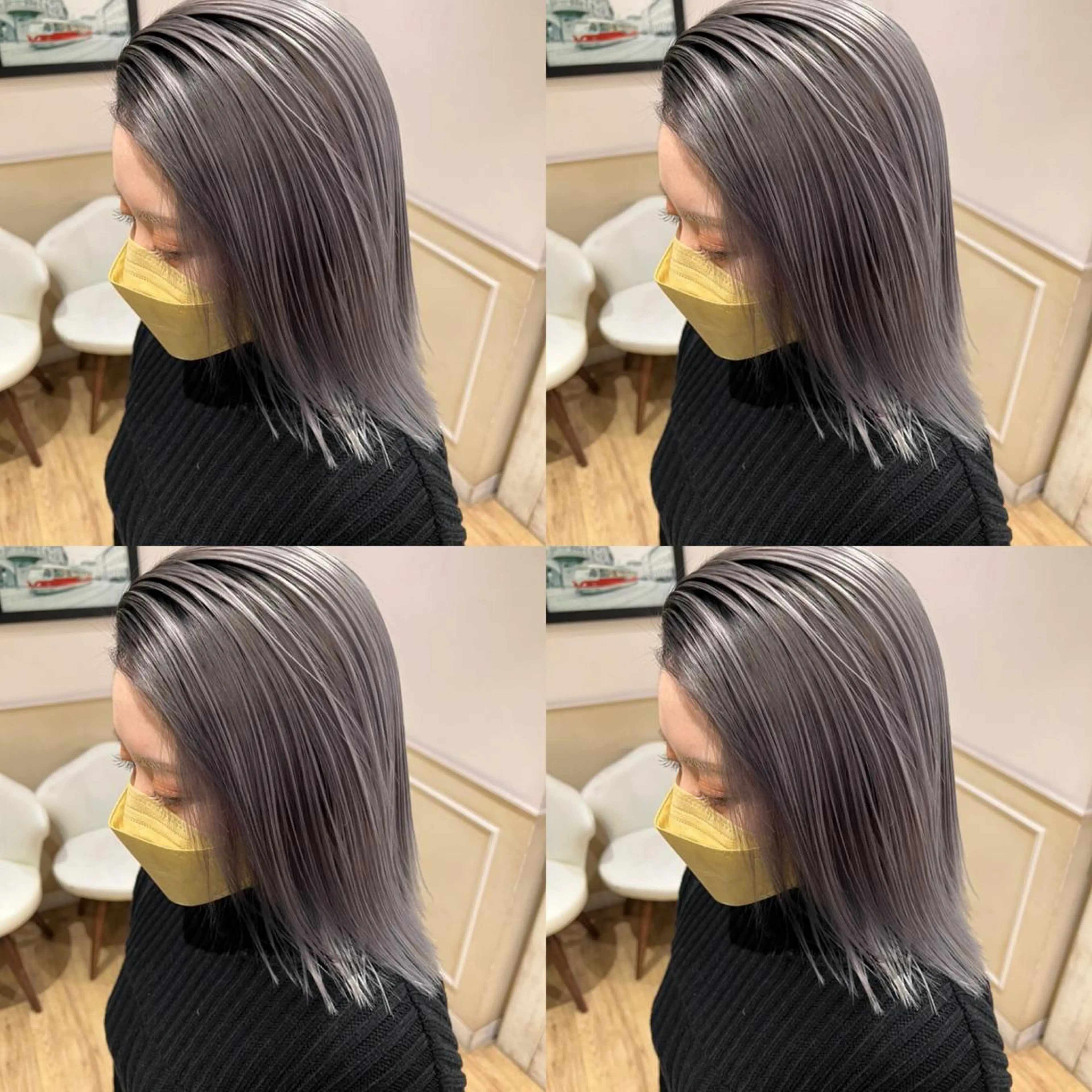 ミディアム カラー カット ヘアカラー トリートメント レイヤー×髪質改善 マネージャー安藤光司のヘアスタイル