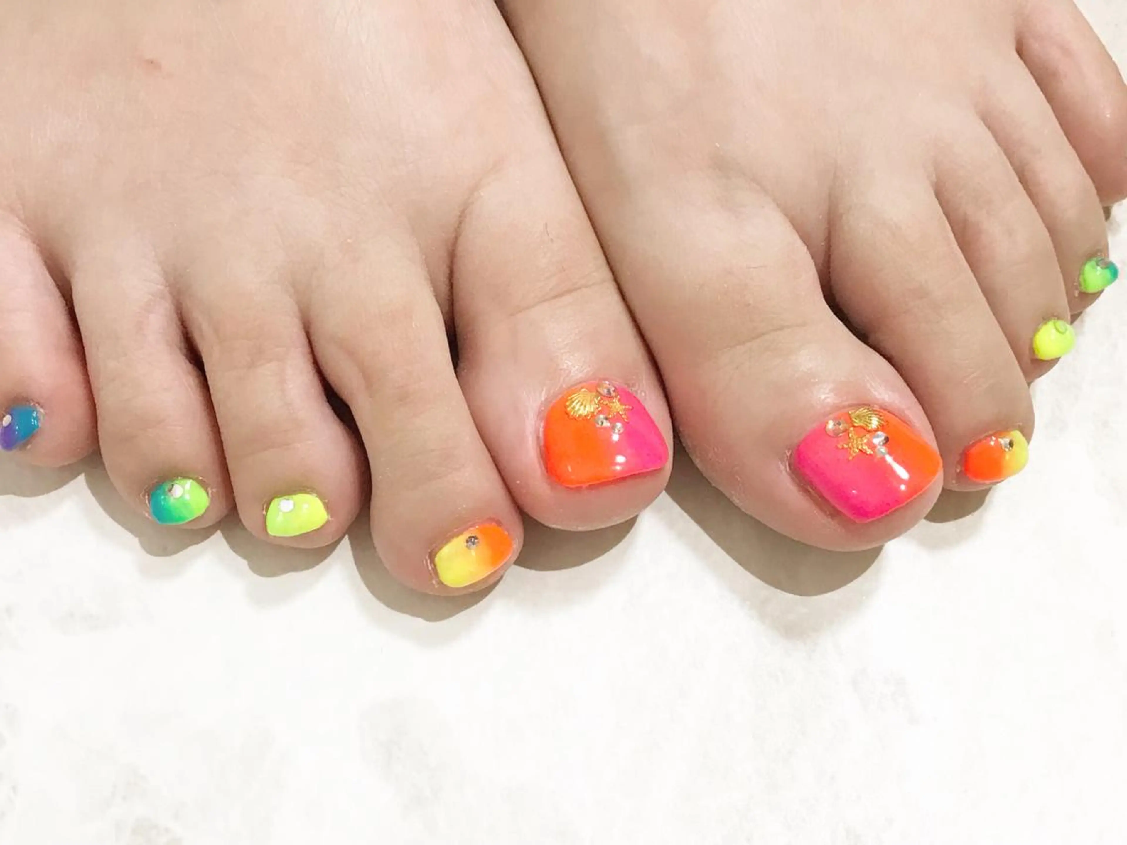 ネイル フットネイル ニュアンスネイル シンプルネイル 春ネイル 夏ネイル ネイル フフラ所属・nail fufla ♡yamane♡のネイルデザイン