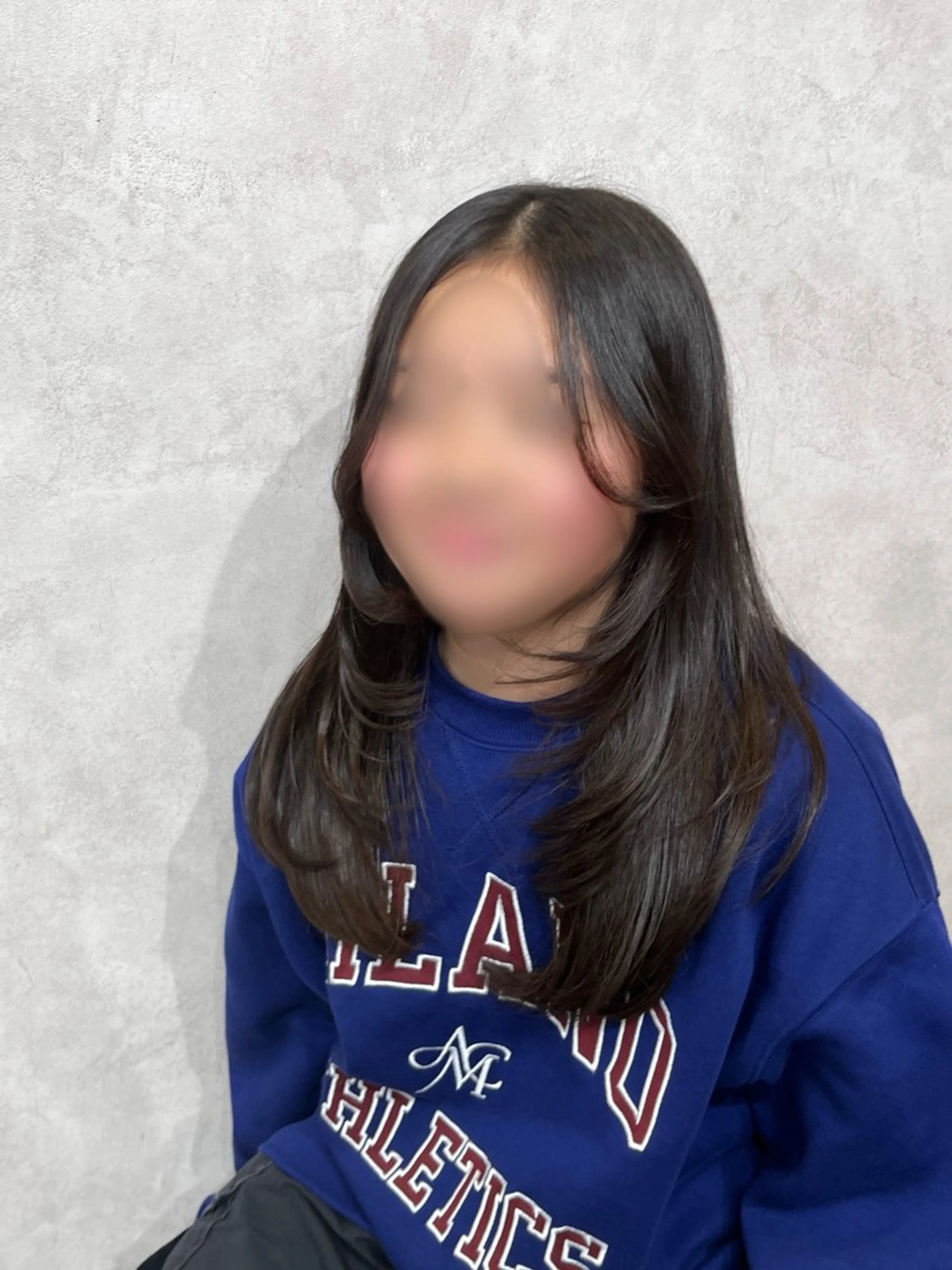 セミロング キッズ 高田 美羽のヘアスタイル