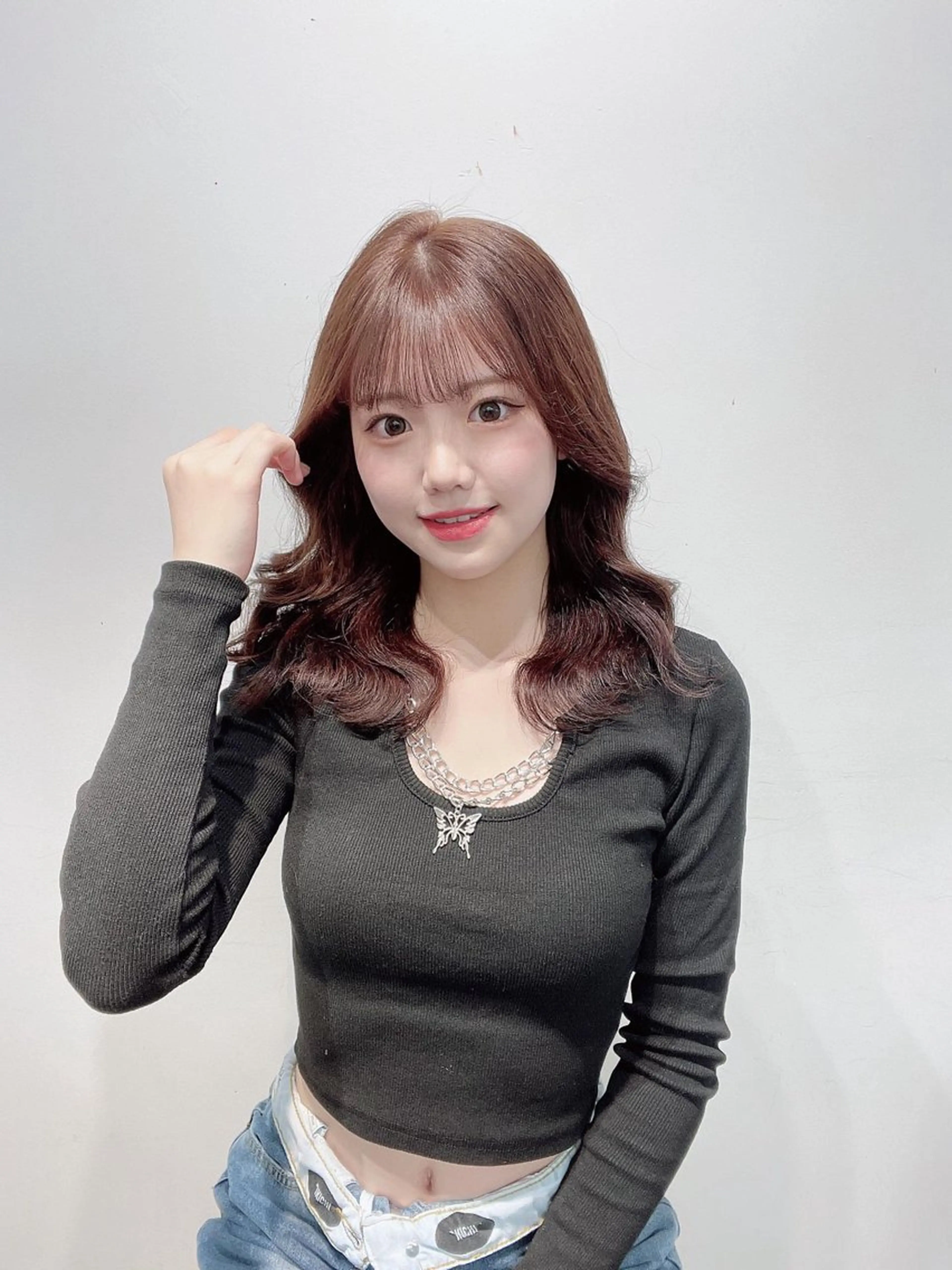セミロング カラー ブラウンカラー ココアブラウン カット ヘアカラー トリートメント 渋谷韓国ヘア🇰🇷 SAYAKA🩶ᩚのヘアスタイル