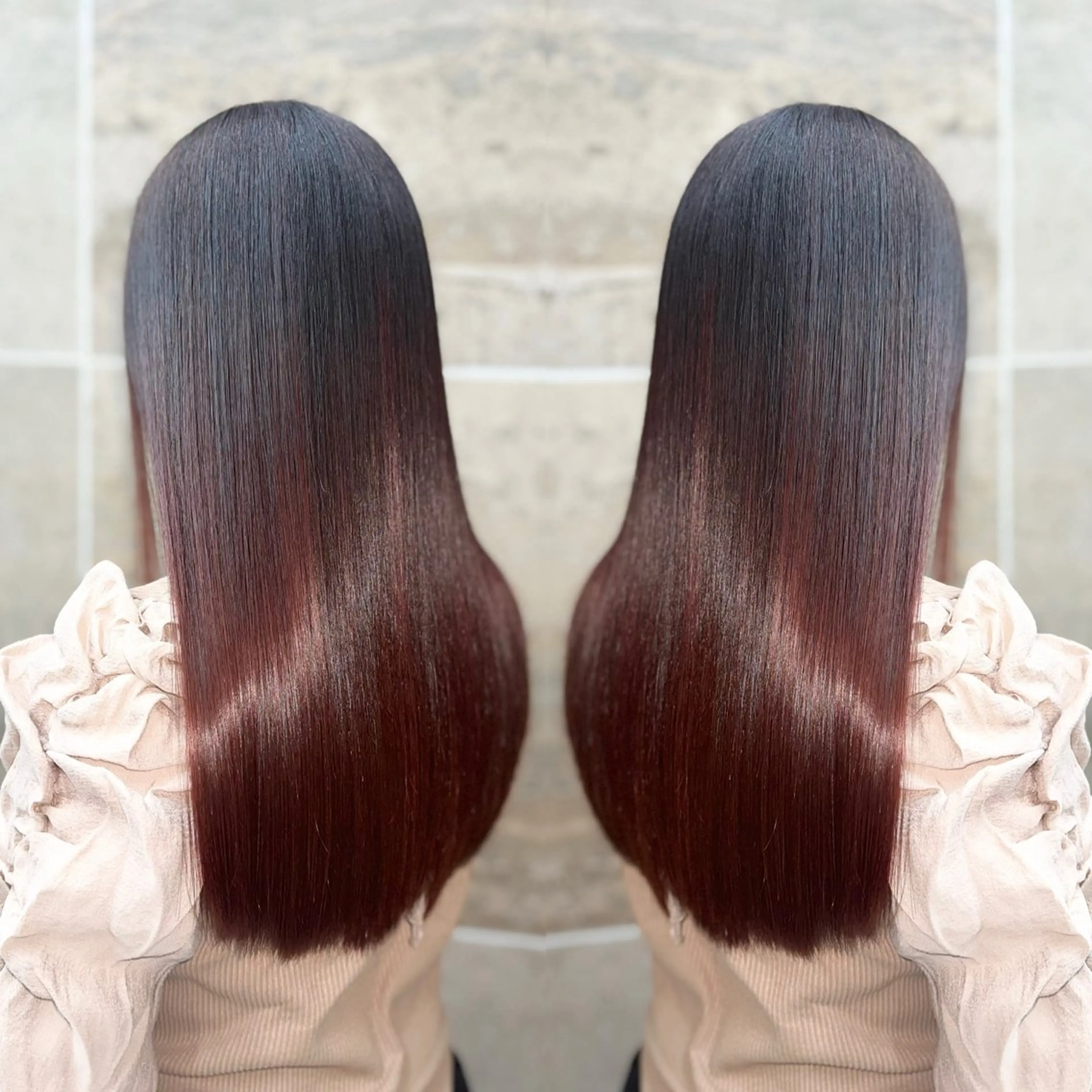 ロング カラー パーマ カット ヘアカラー トリートメント 【髪質改善特化】 tamのヘアスタイル